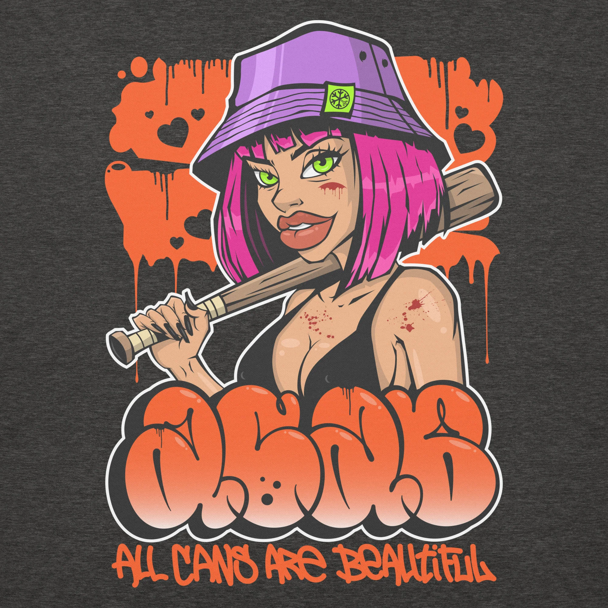 ACAB Girl Graffiti Hoodie - Image 23