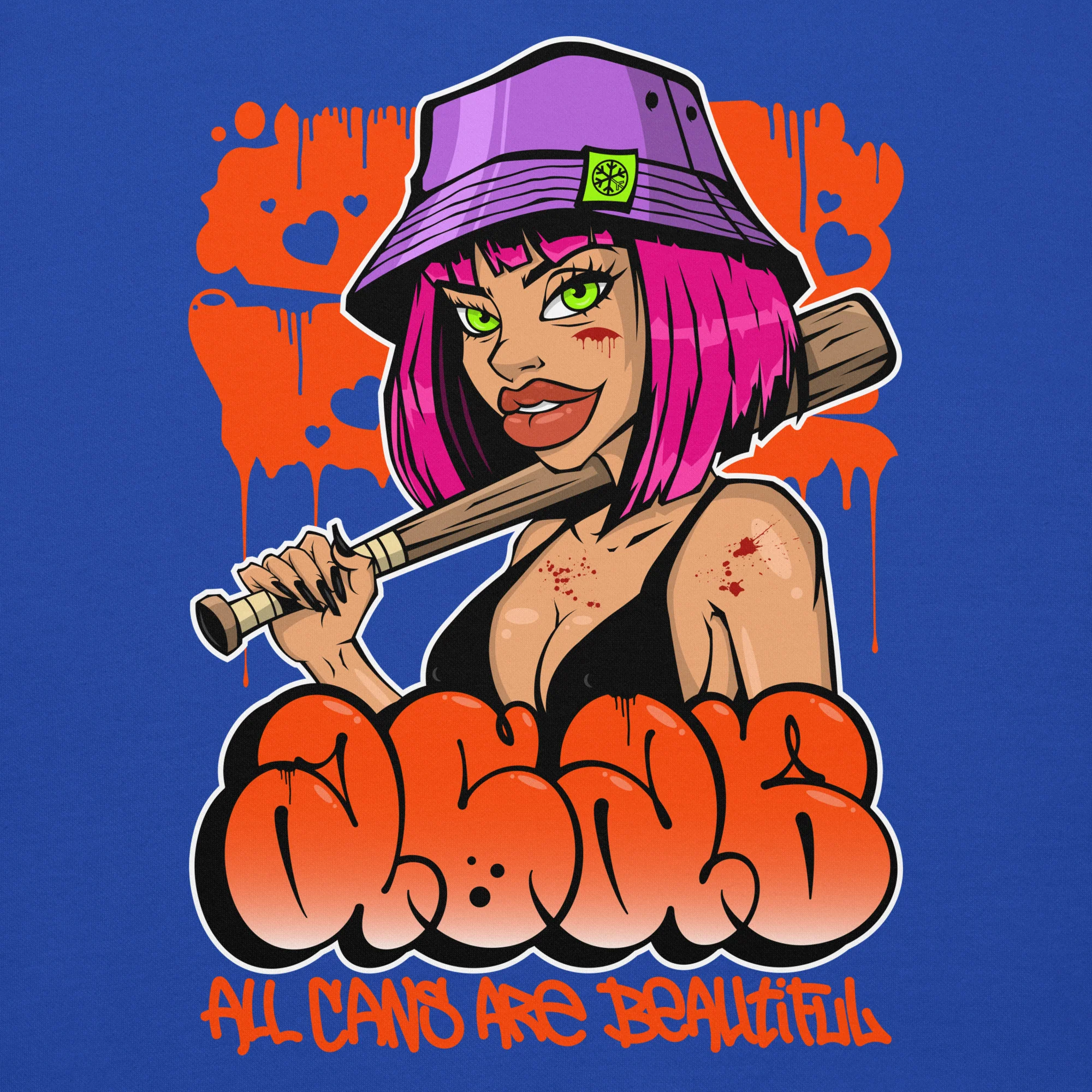 ACAB Girl Graffiti Hoodie - Image 30