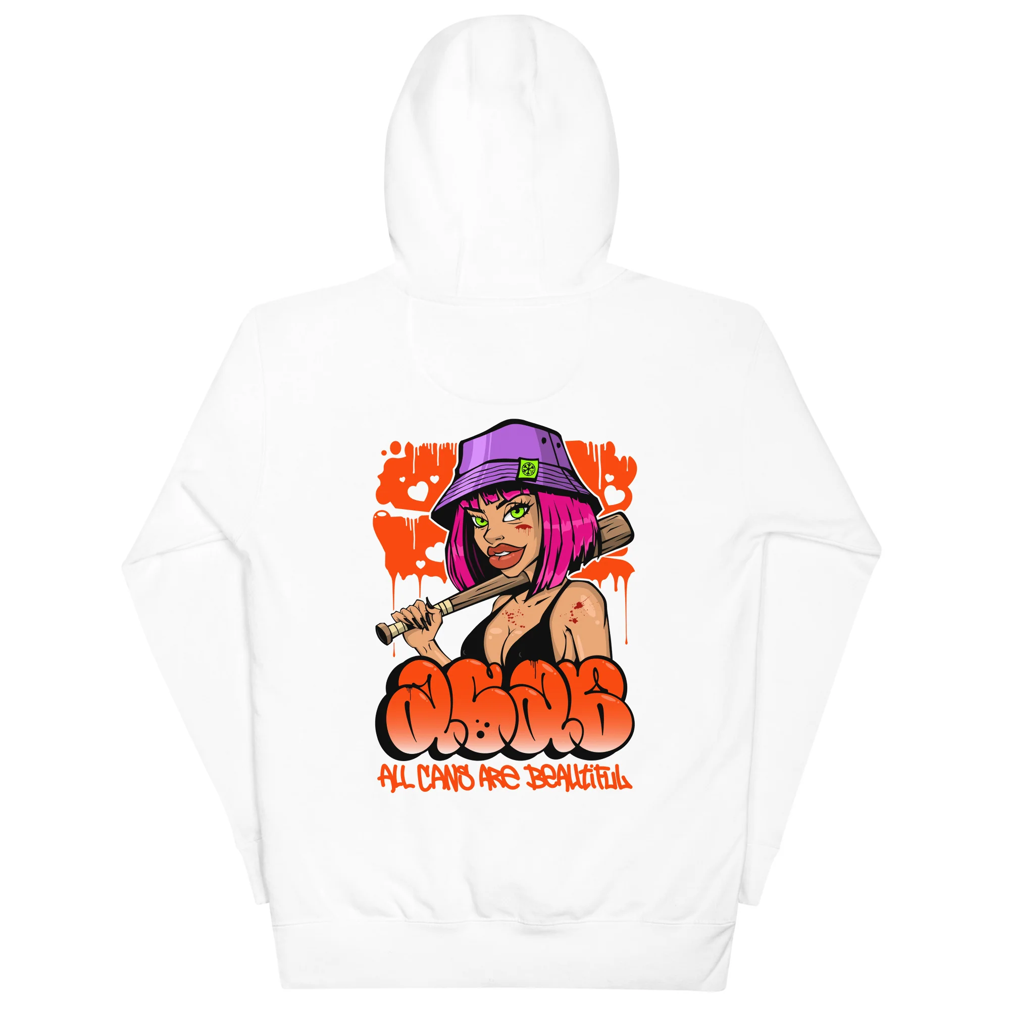 ACAB Girl Graffiti Hoodie - Image 50