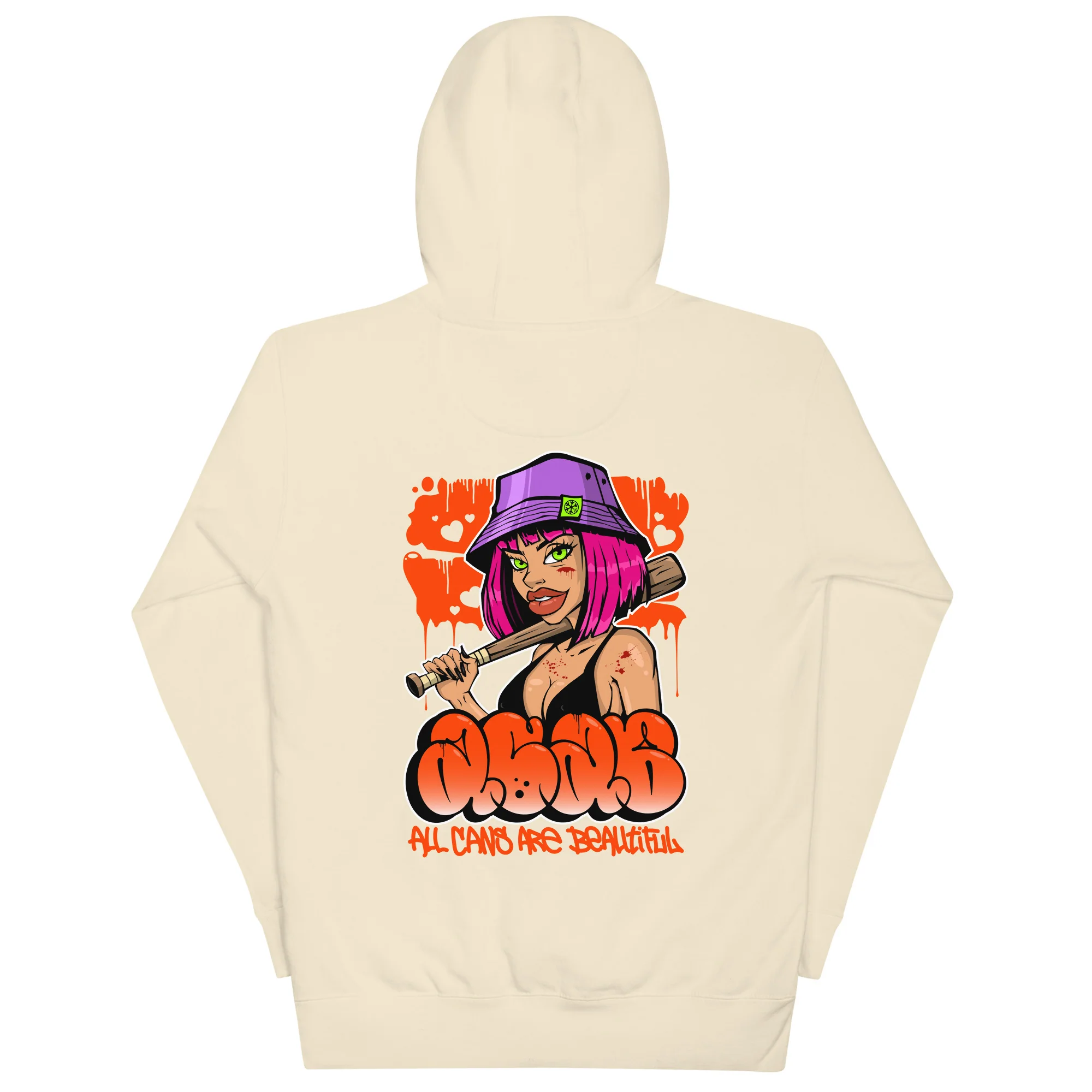 ACAB Girl Graffiti Hoodie - Image 57