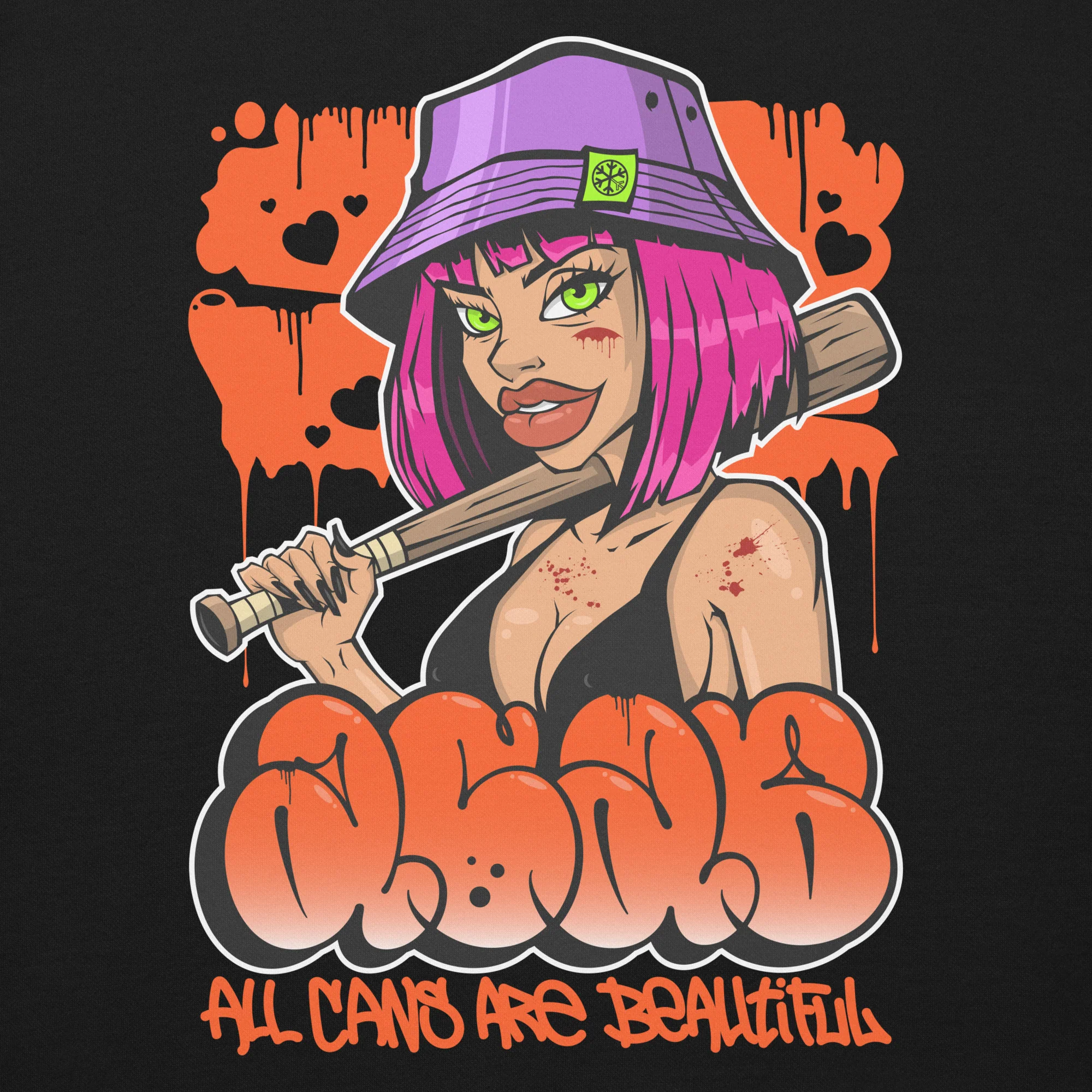 ACAB Girl Graffiti Sweatshirt - Image 2