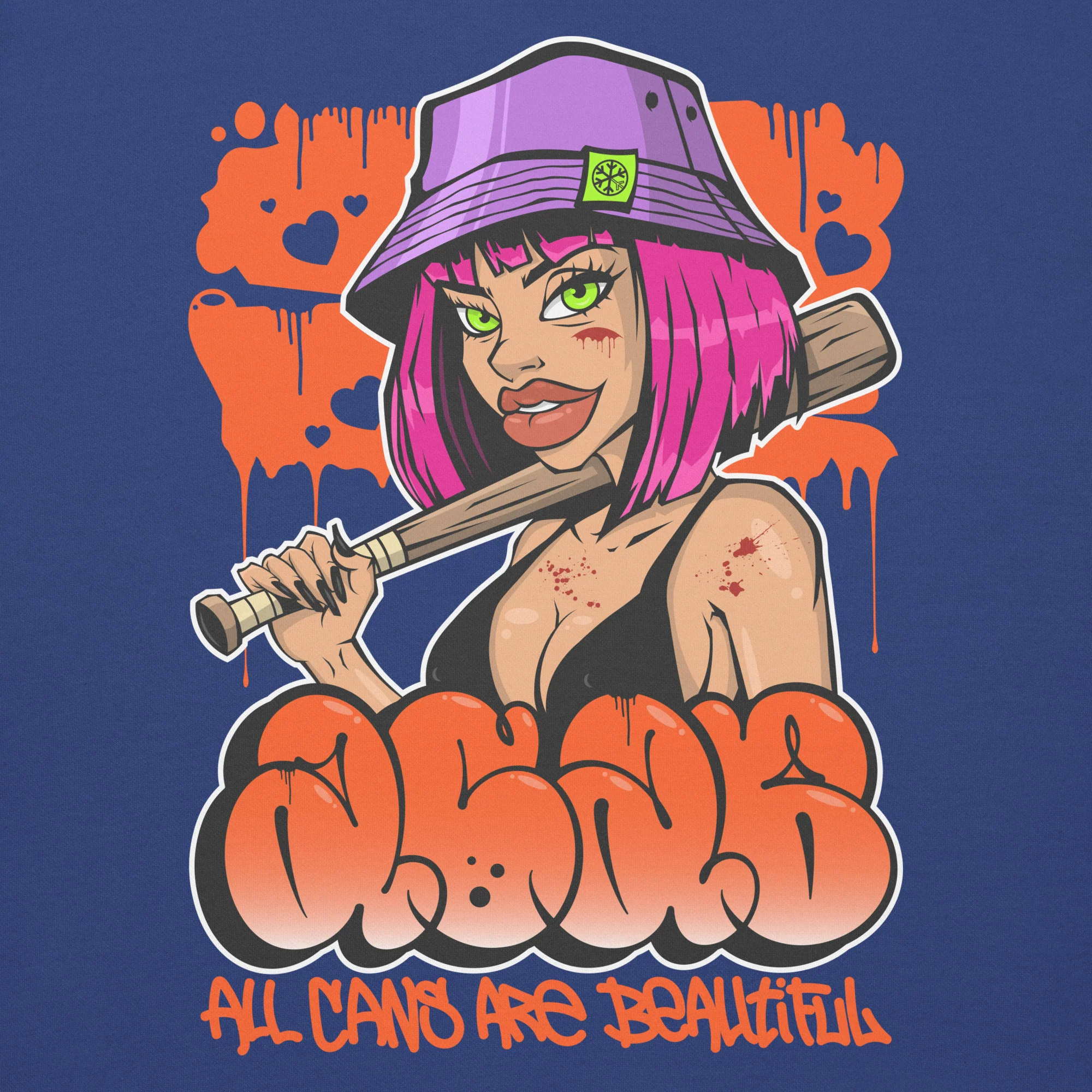 ACAB Girl Graffiti Sweatshirt - Image 23