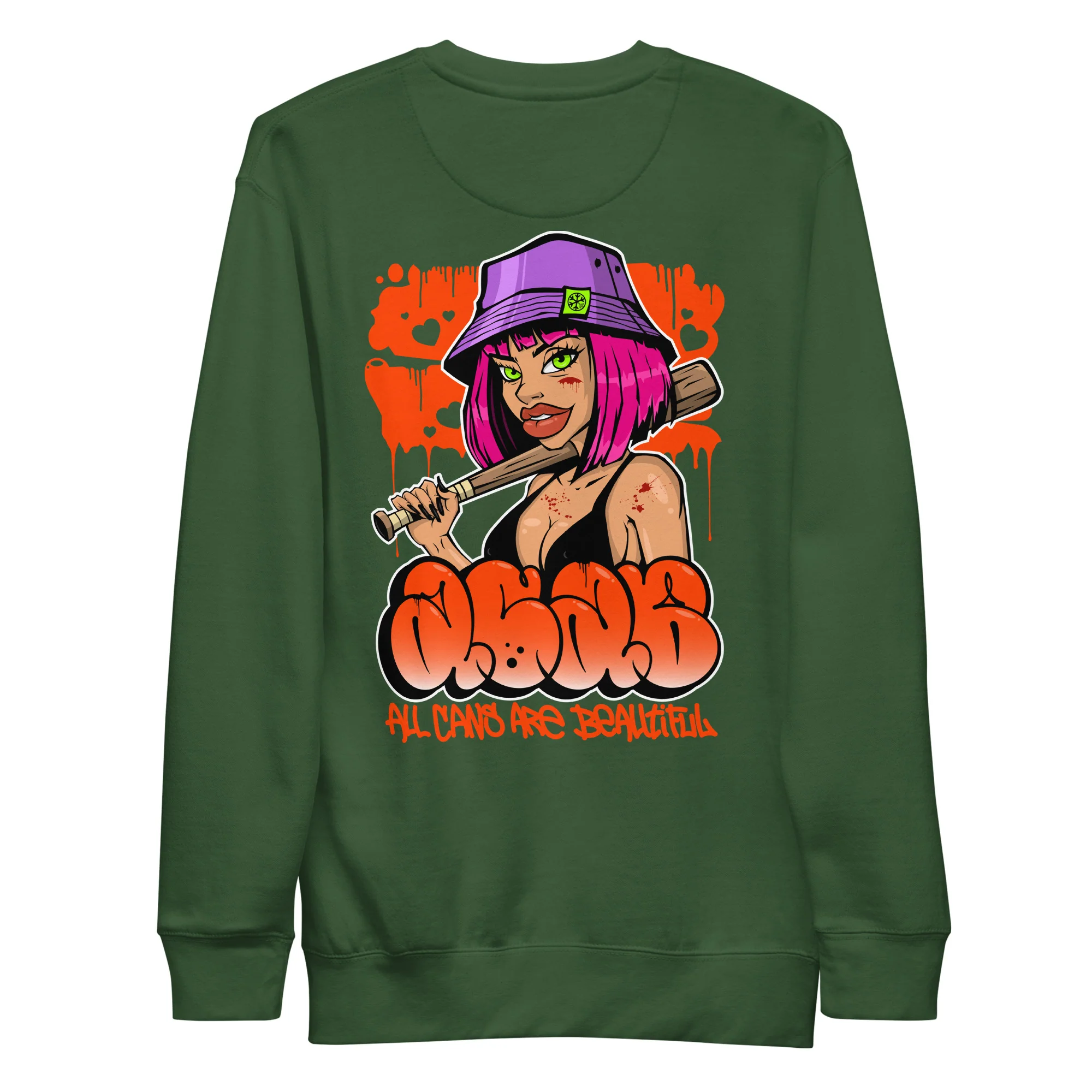 ACAB Girl Graffiti Sweatshirt - Image 29