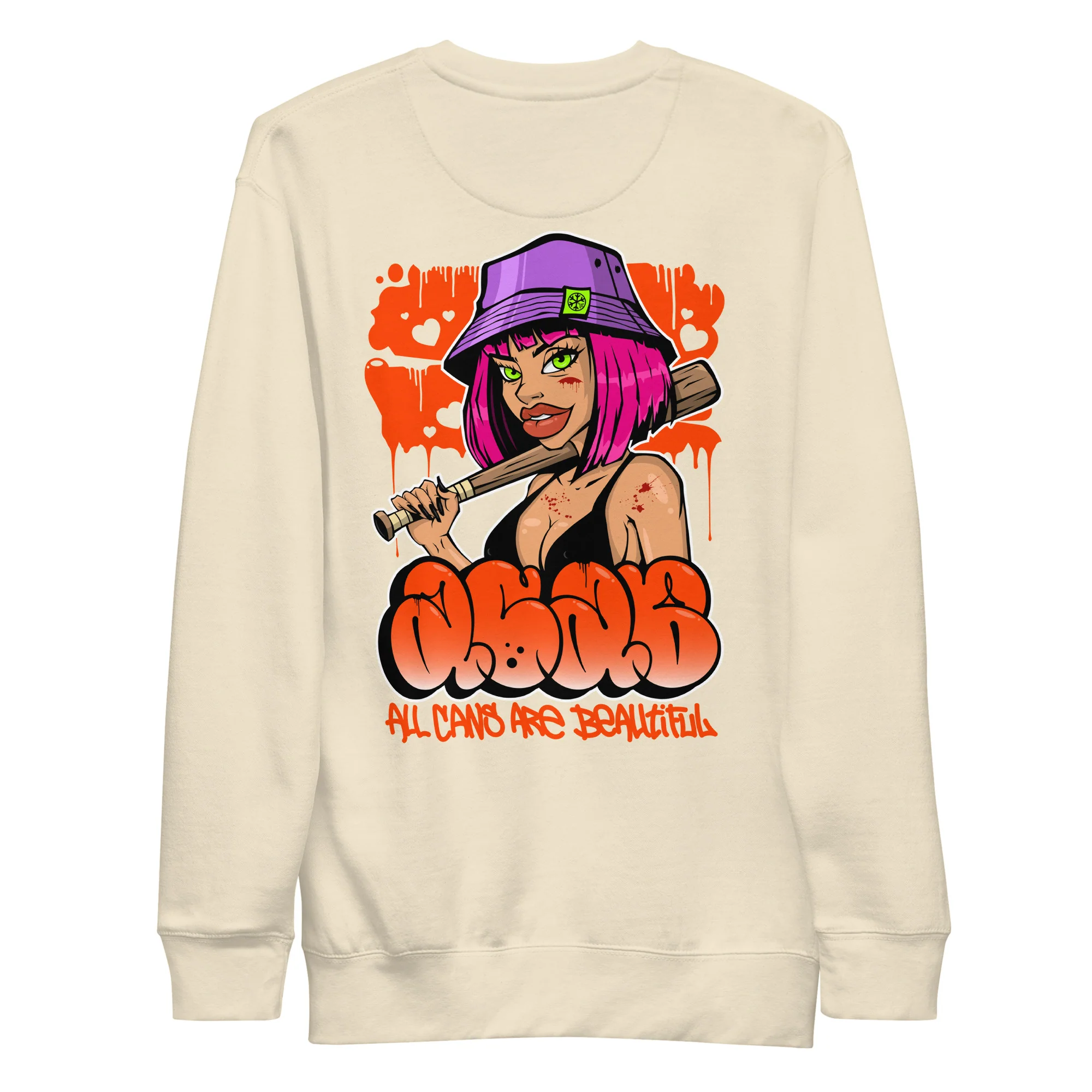 ACAB Girl Graffiti Sweatshirt - Image 36