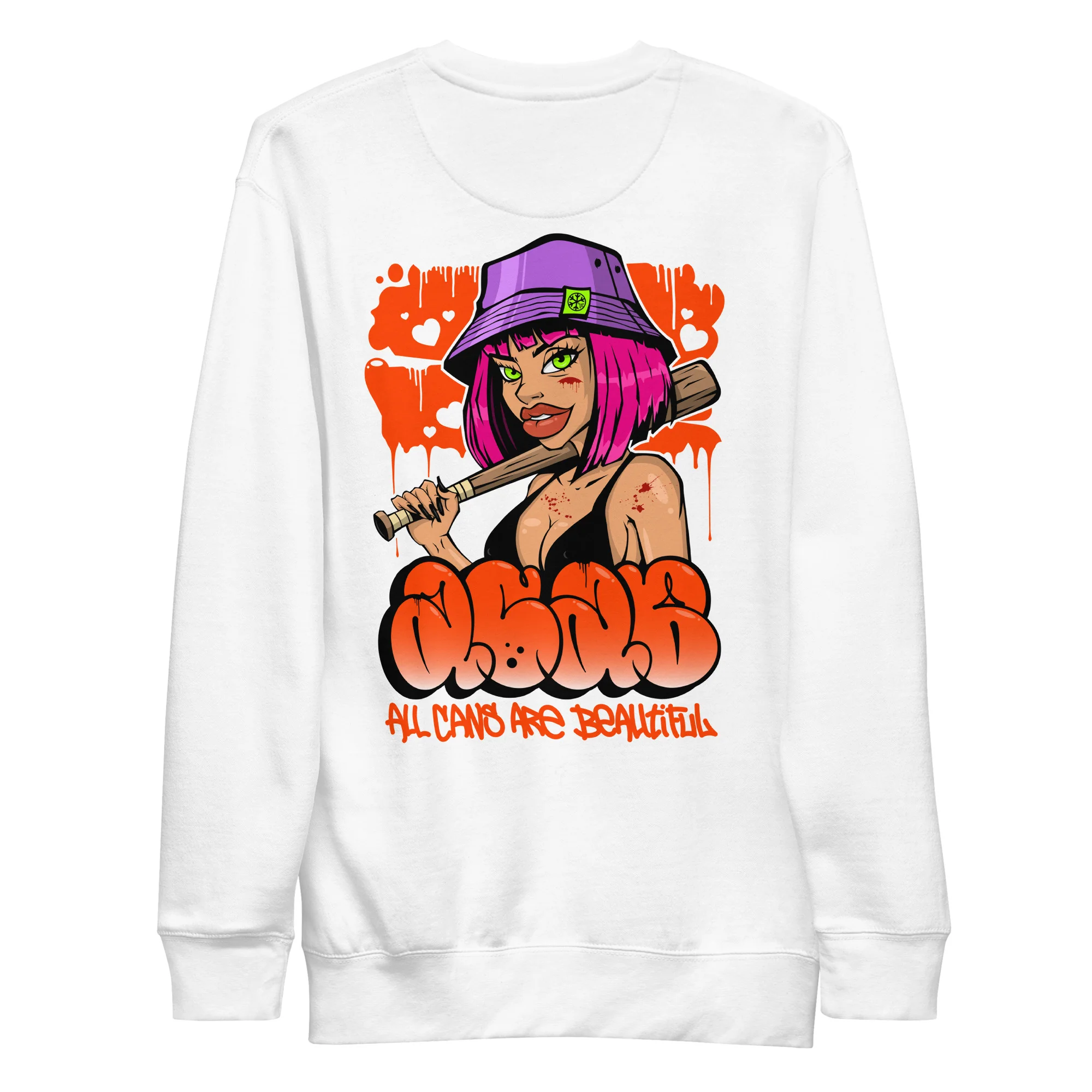 ACAB Girl Graffiti Sweatshirt - Image 43