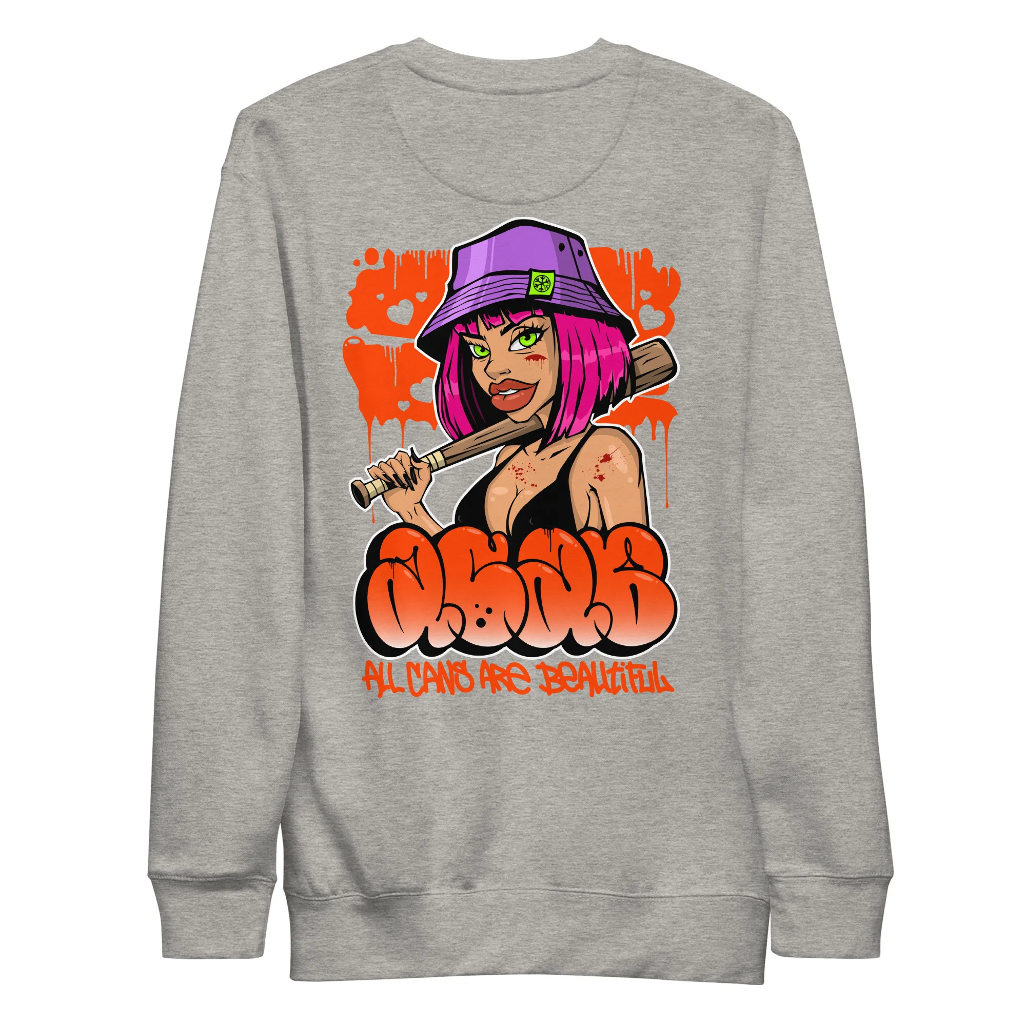 ACAB Girl Graffiti Sweatshirt - Image 50