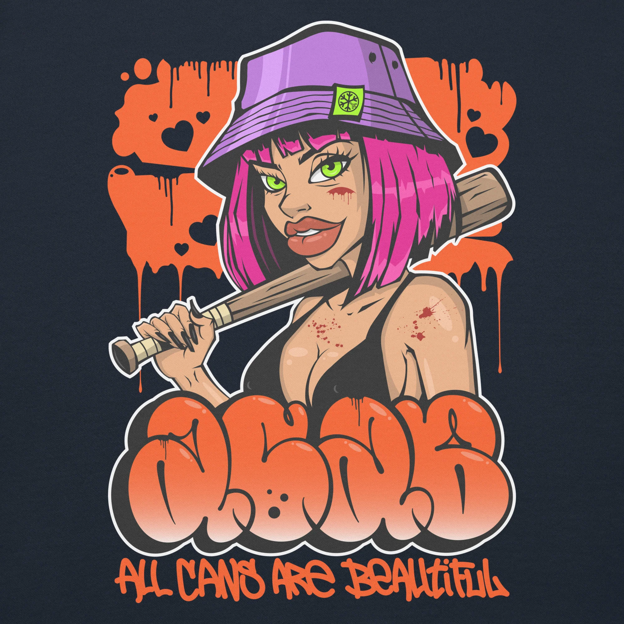 ACAB Girl Graffiti Sweatshirt - Image 9