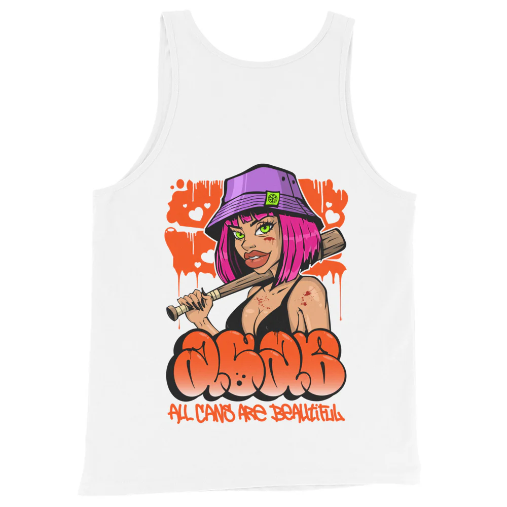 ACAB Girl Graffiti Tank Top - Image 7