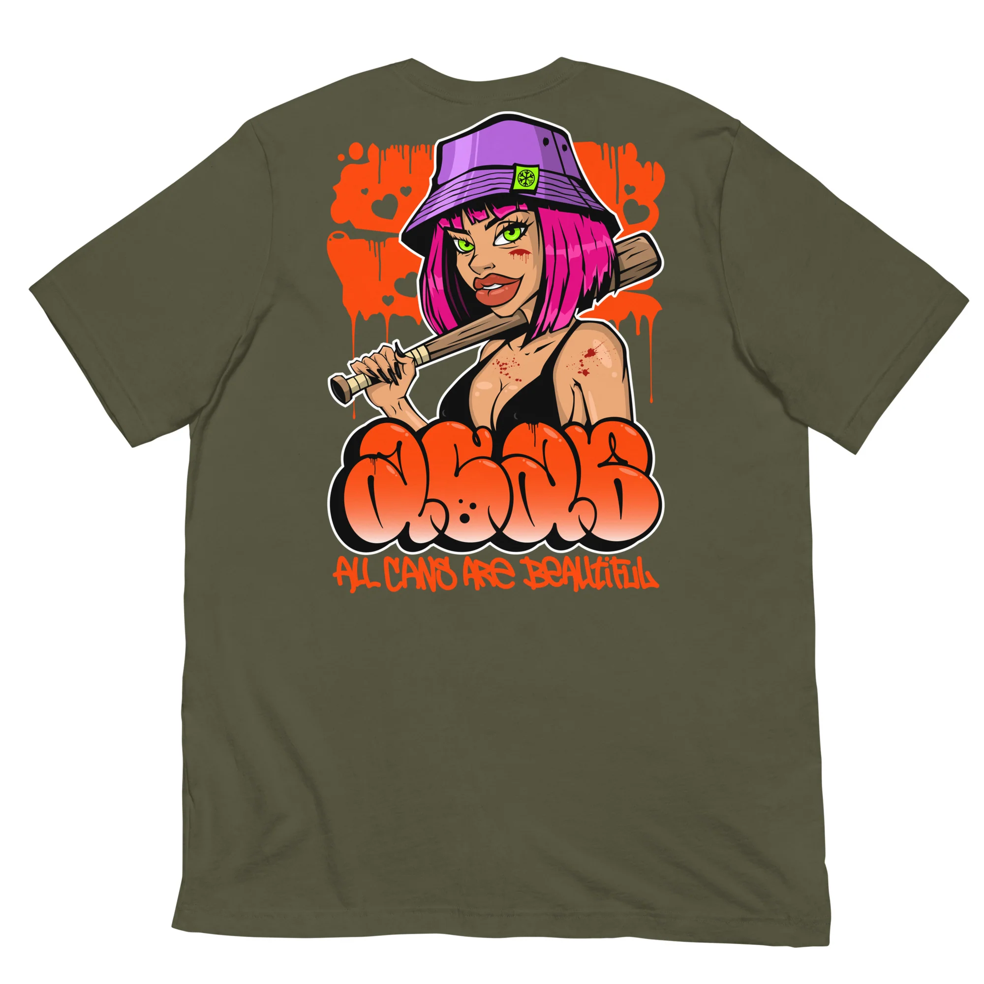 ACAB Girl Graffiti Tee - Image 29
