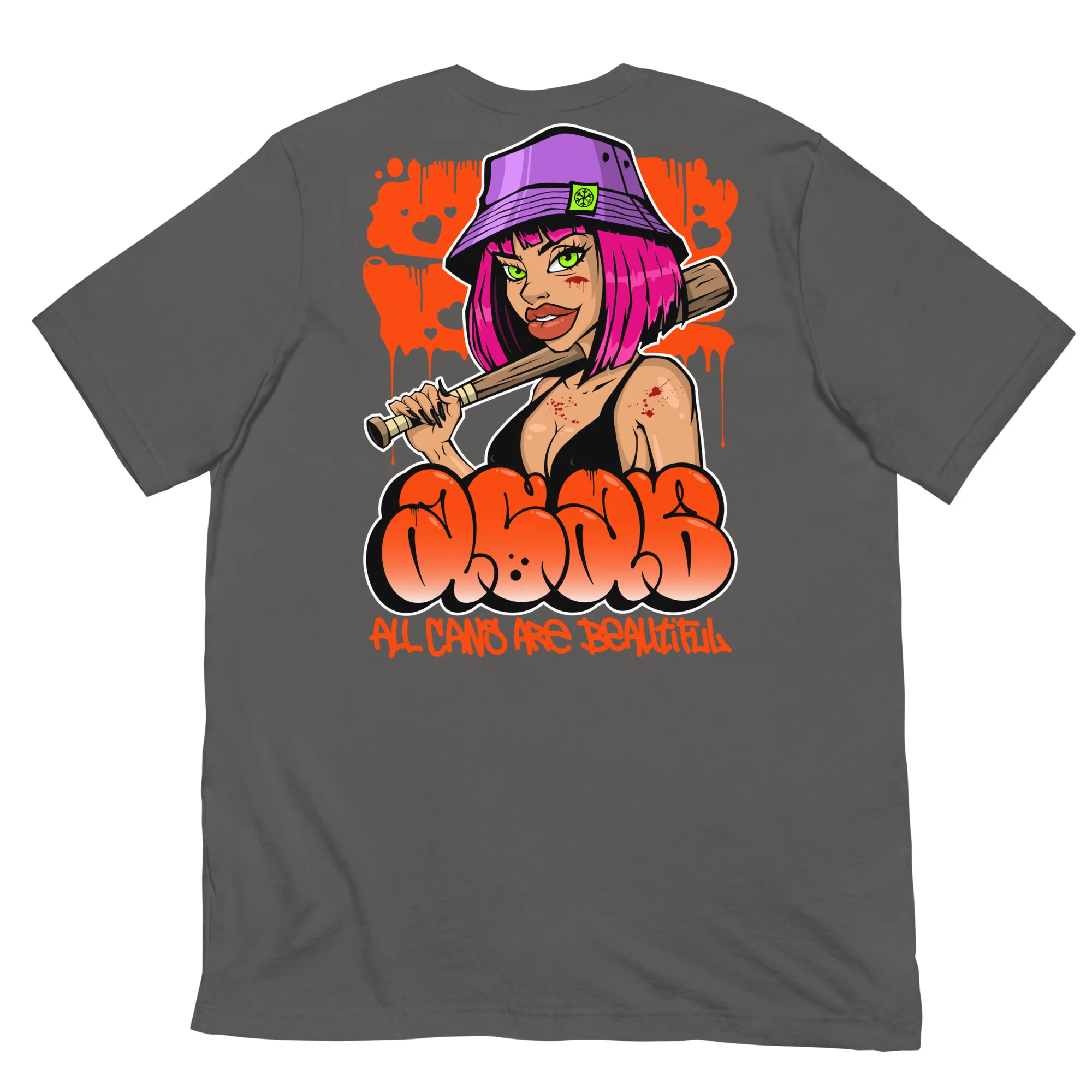 ACAB Girl Graffiti Tee - Image 36