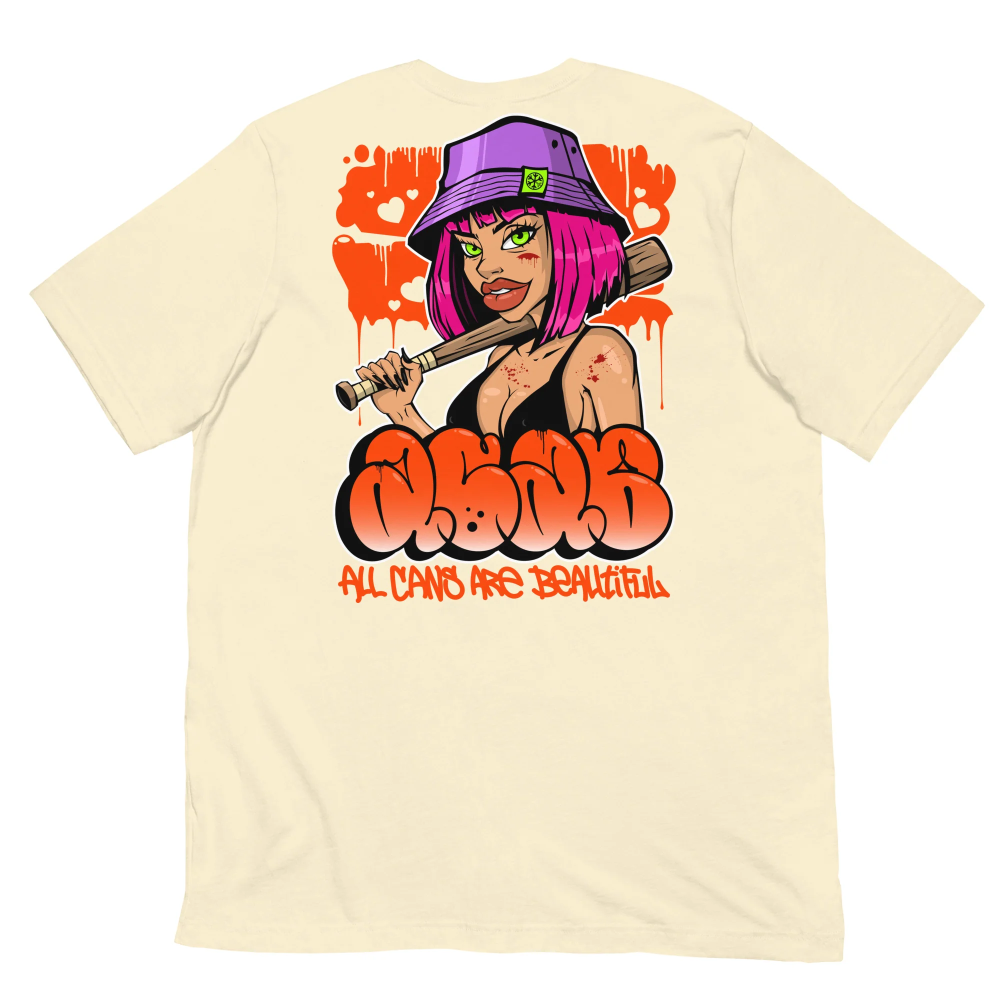 ACAB Girl Graffiti Tee - Image 43