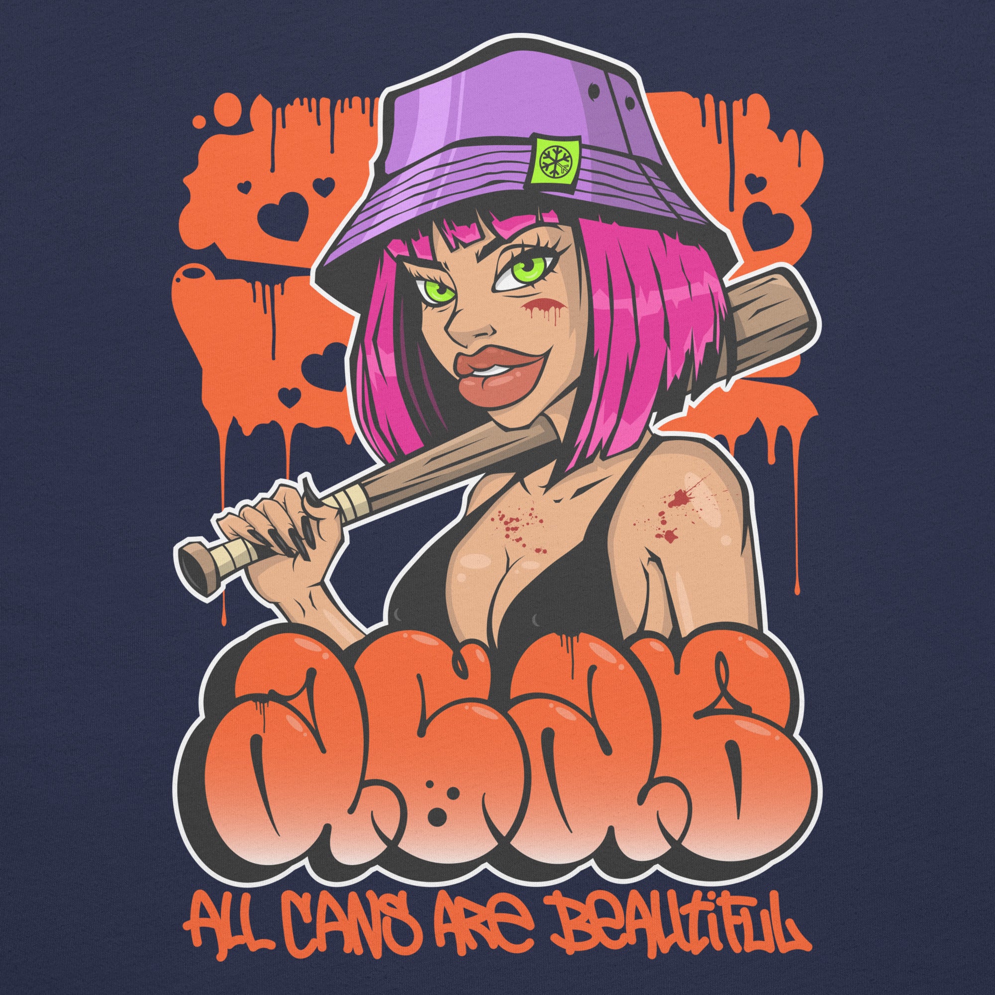 ACAB Girl Graffiti Tee - Image 9