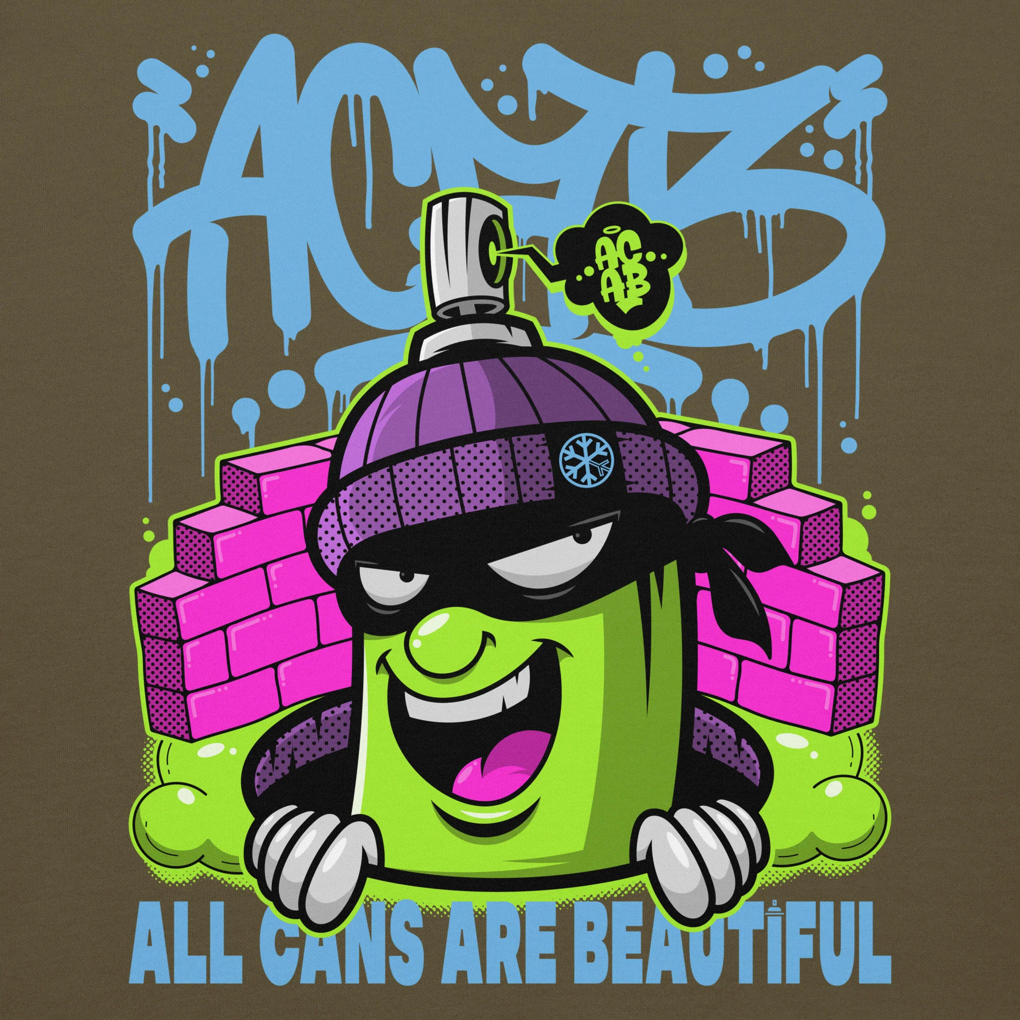 ACAB Graffiti Character Hoodie - Image 23