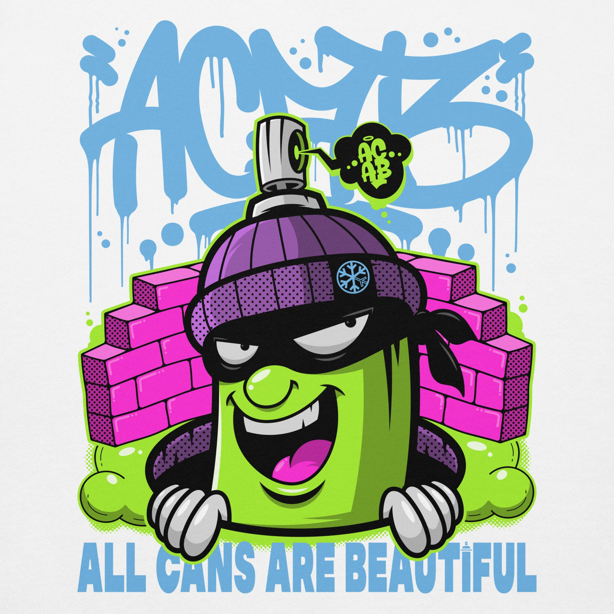 ACAB Graffiti Character Hoodie - Image 37