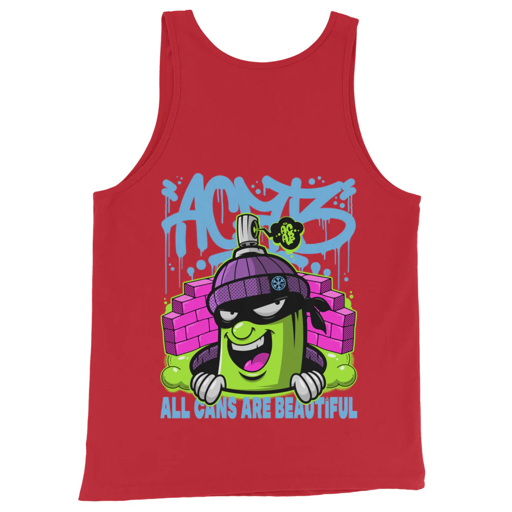 ACAB Graffiti Character Tank Top - Image 5