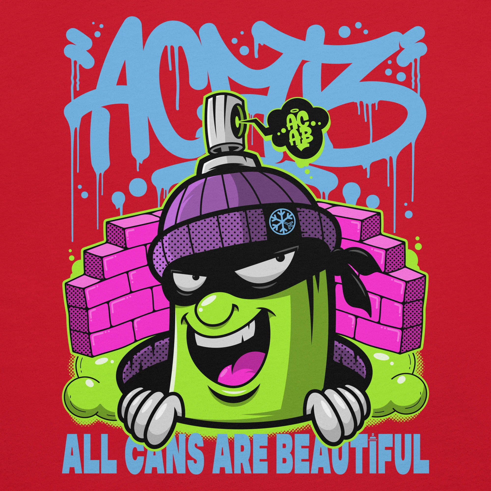 ACAB Graffiti Character Tee - Image 16