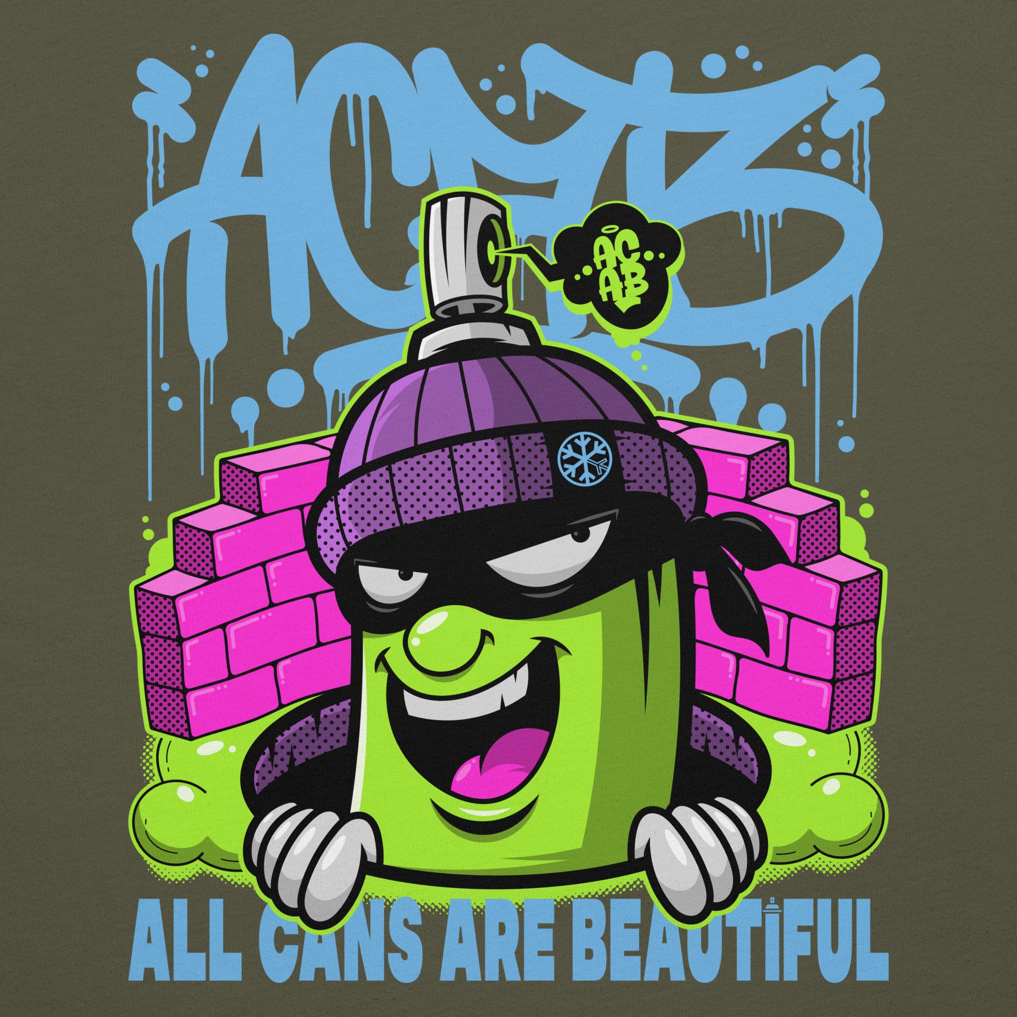 ACAB Graffiti Character Tee - Image 23