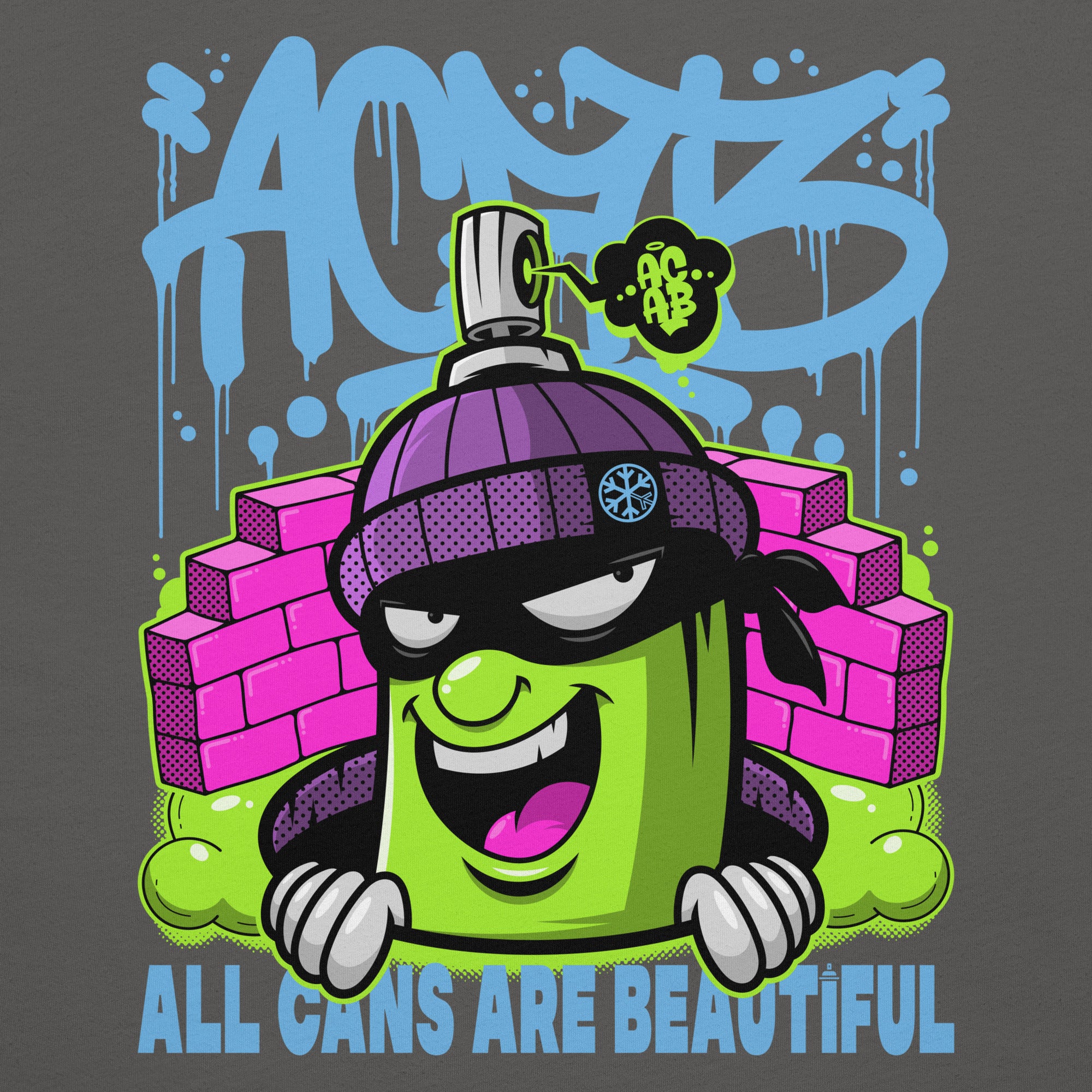 ACAB Graffiti Character Tee - Image 30