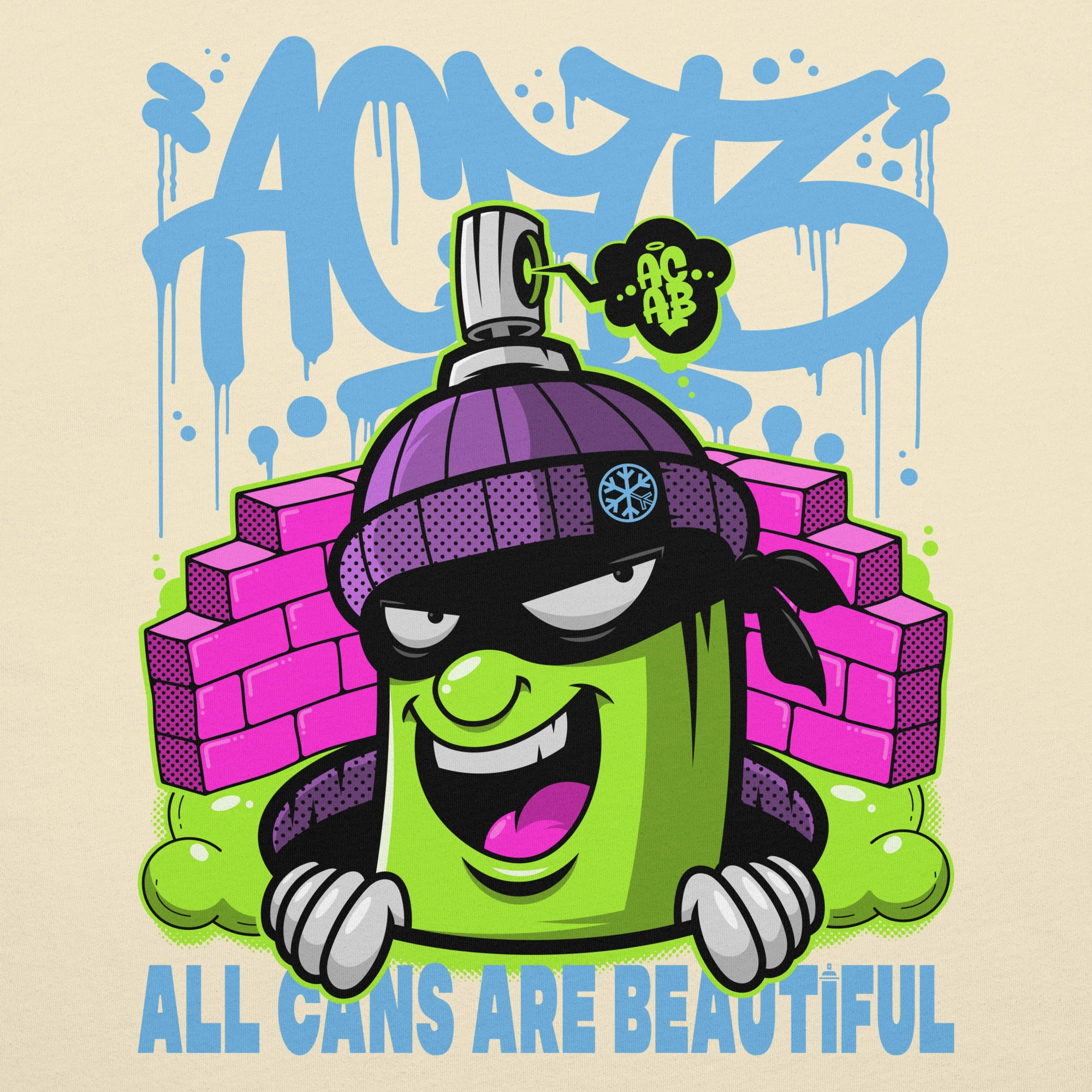 ACAB Graffiti Character Tee - Image 37
