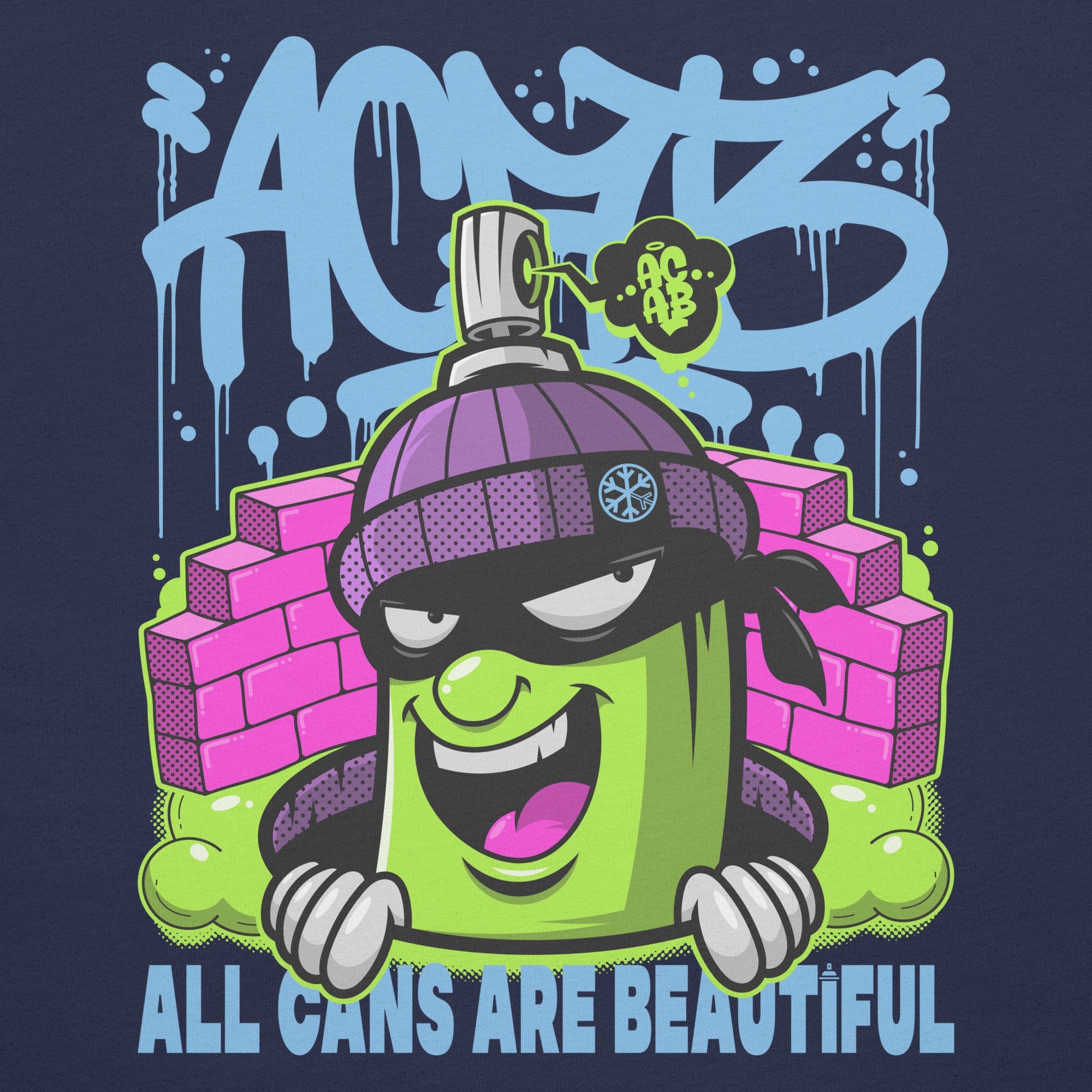 ACAB Graffiti Character Tee - Image 9