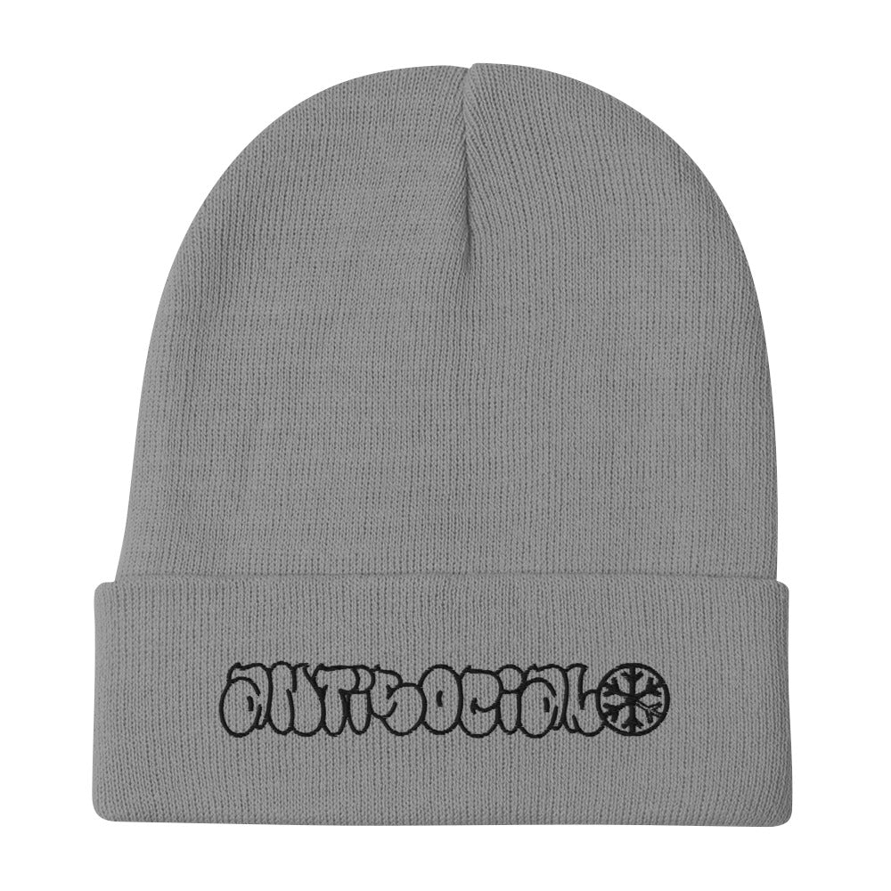 Antisocial Graffiti Hollow Beanie Hat - Image 10
