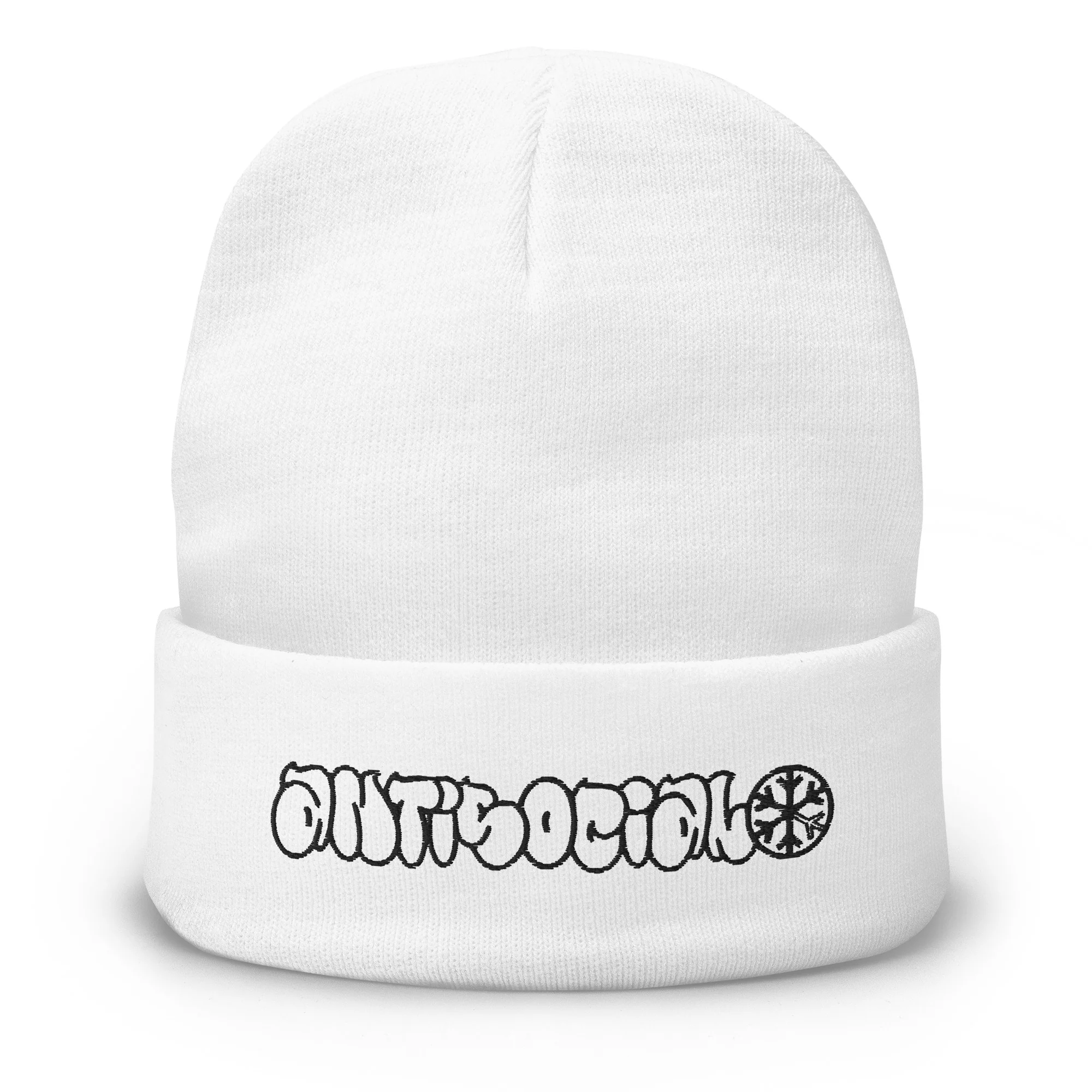 Antisocial Graffiti Hollow Beanie Hat - Image 11