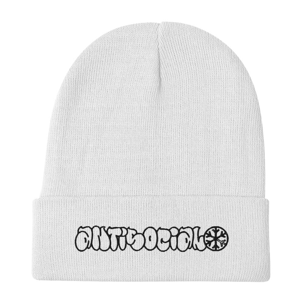 Antisocial Graffiti Hollow Beanie Hat - Image 12