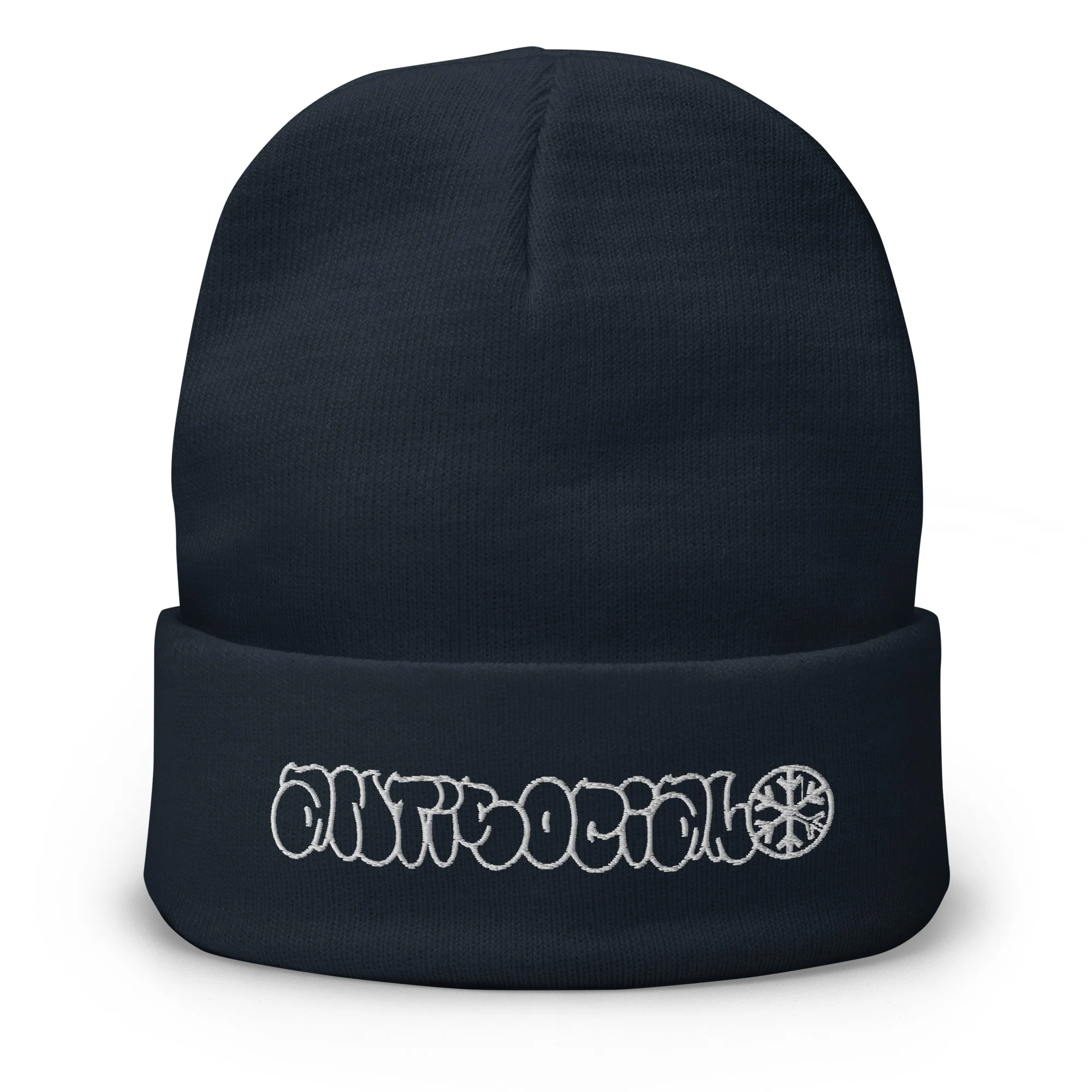 Antisocial Graffiti Hollow Beanie Hat - Image 3