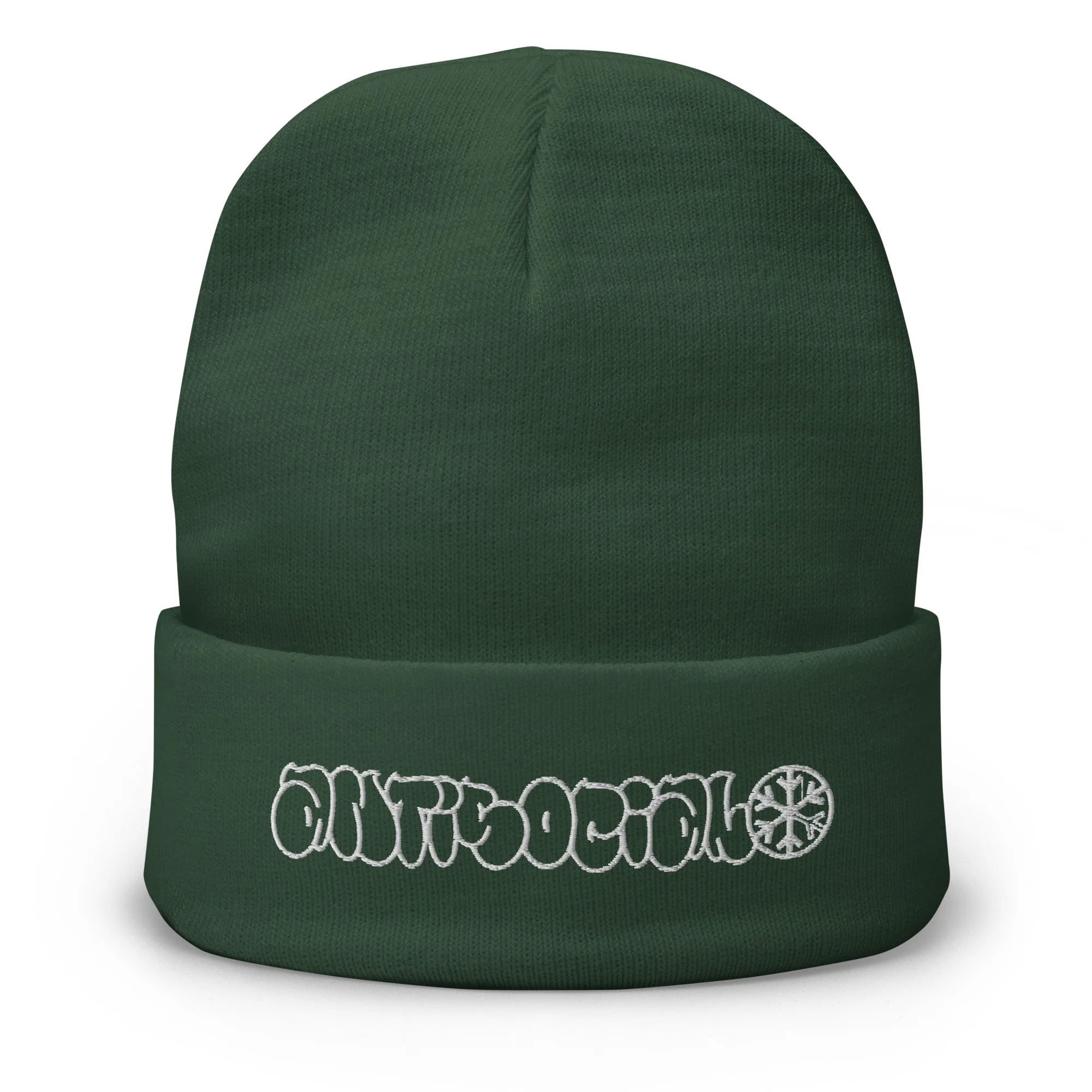 Antisocial Graffiti Hollow Beanie Hat - Image 5