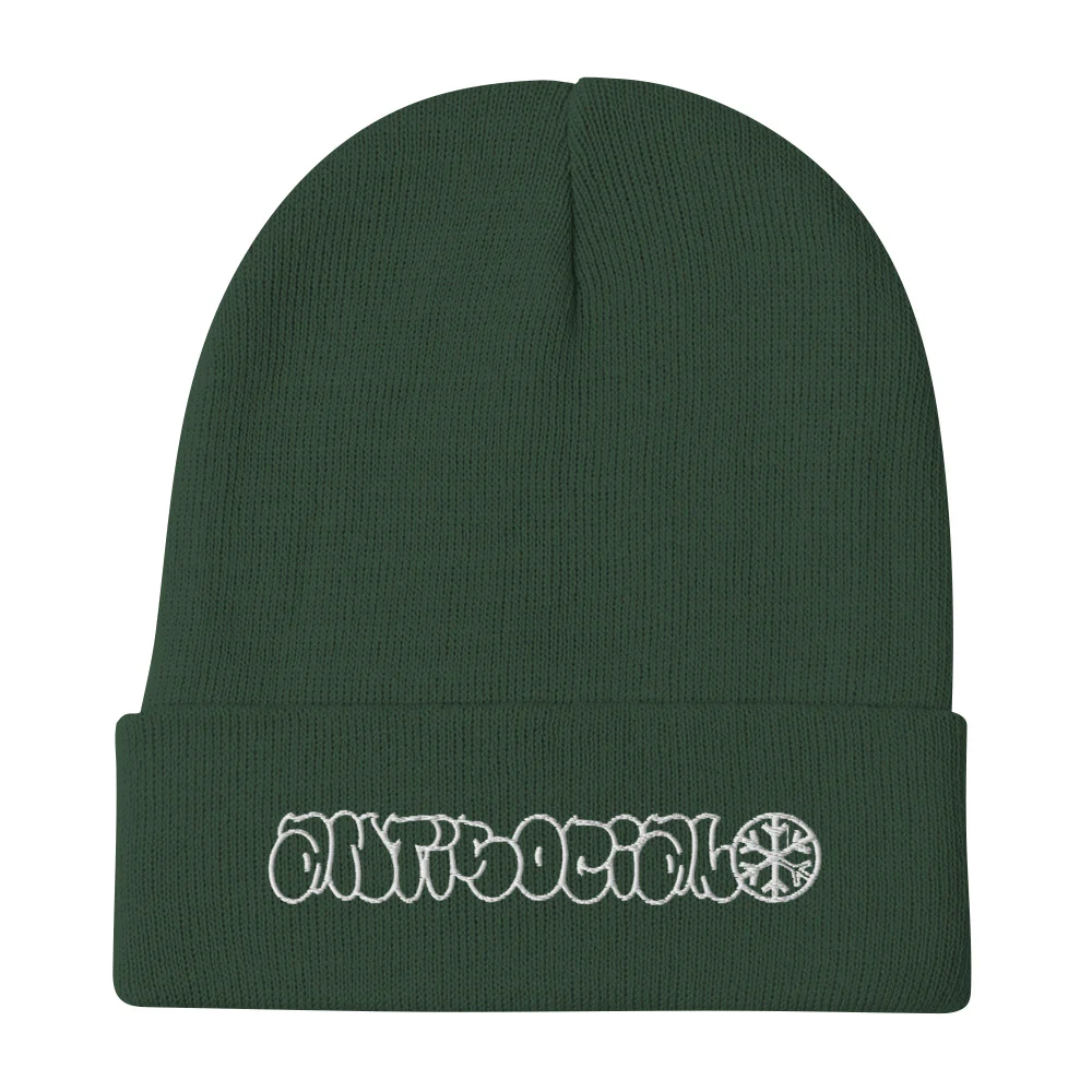 Antisocial Graffiti Hollow Beanie Hat - Image 6