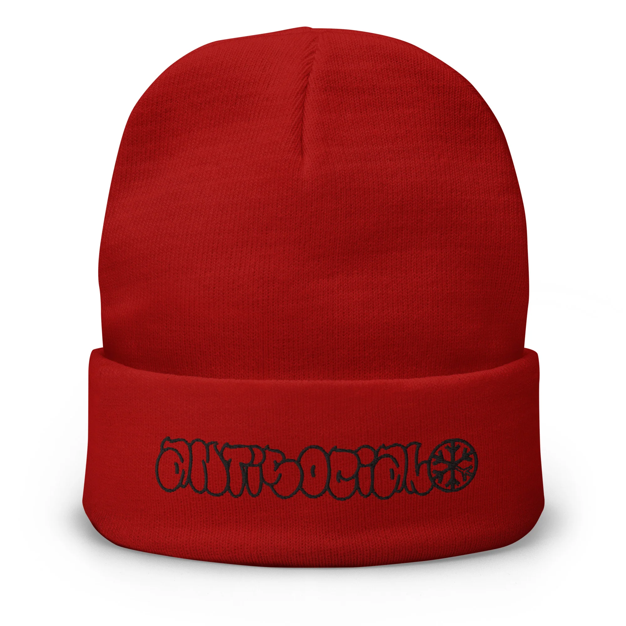 Antisocial Graffiti Hollow Beanie Hat - Image 7