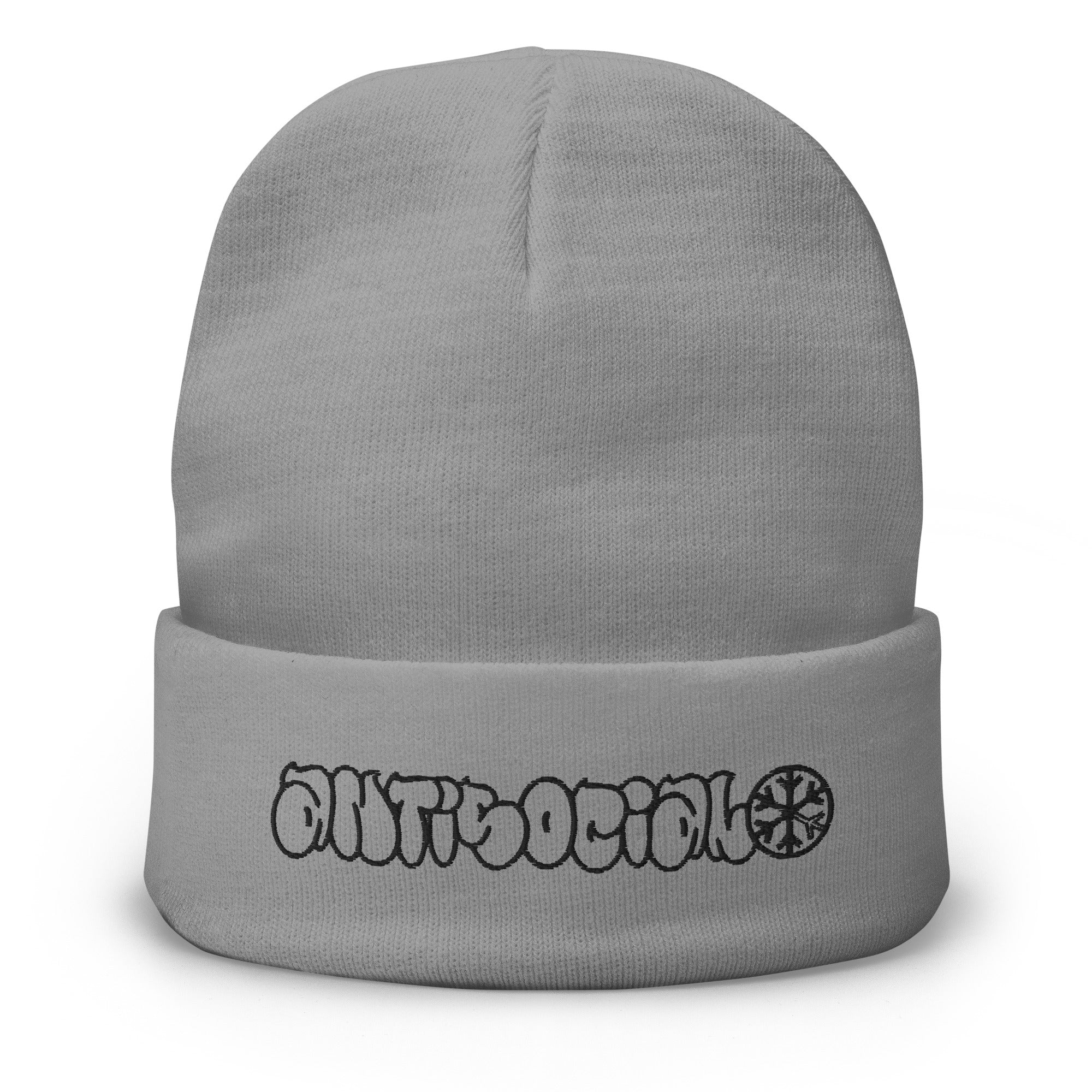 Antisocial Graffiti Hollow Beanie Hat - Image 9