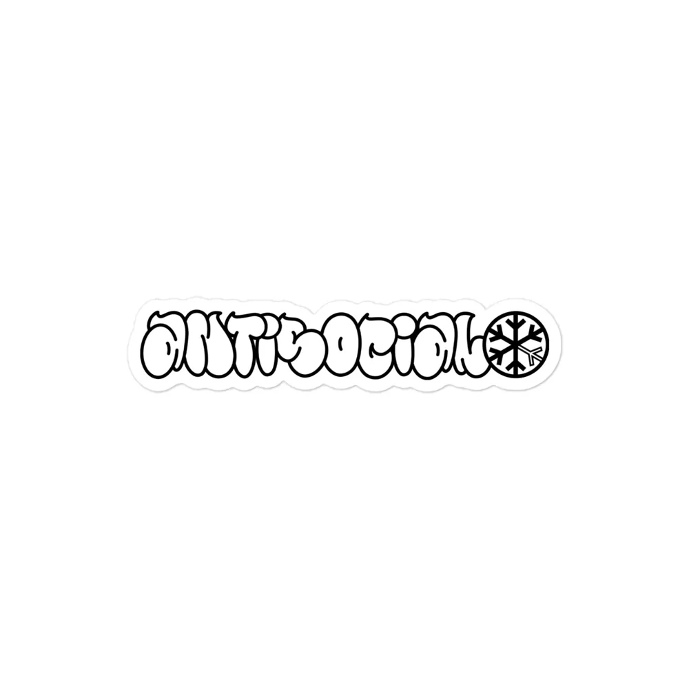 Antisocial Graffiti Hollow Sticker