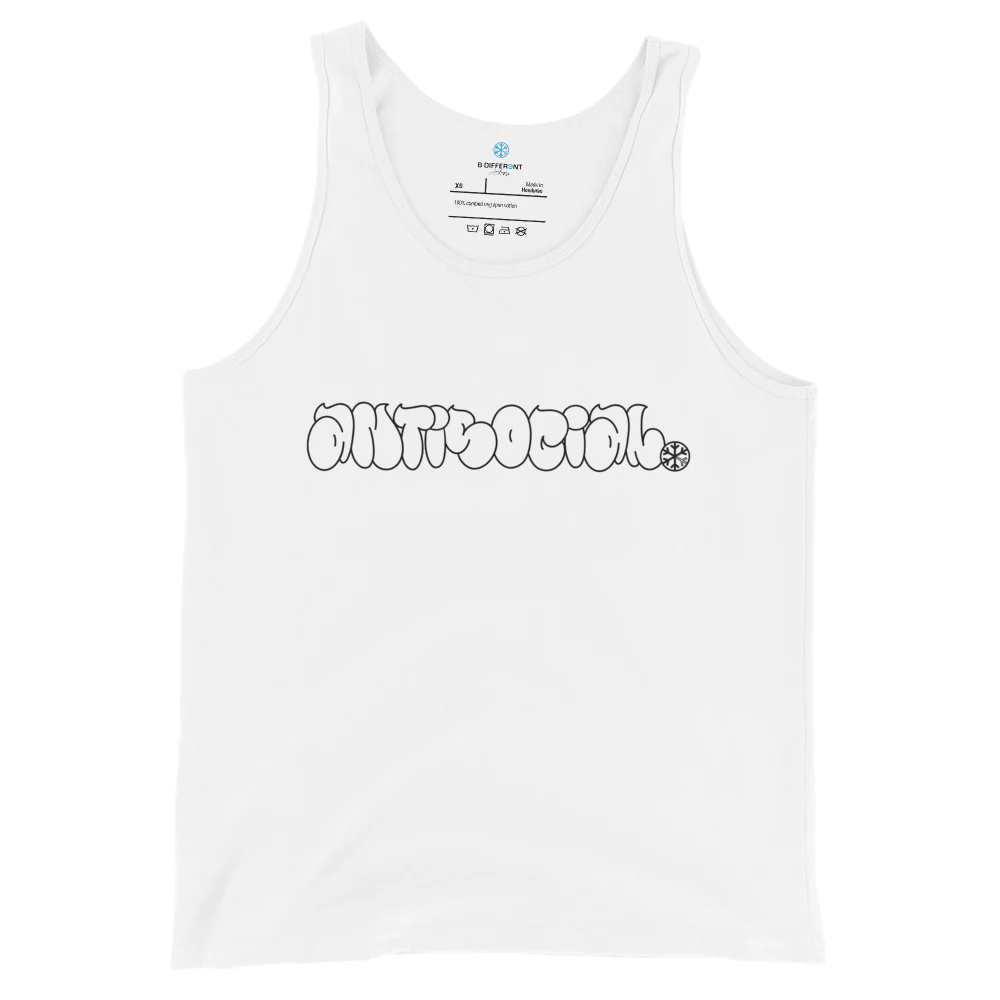 Antisocial Graffiti Hollow Tank Top - Image 11