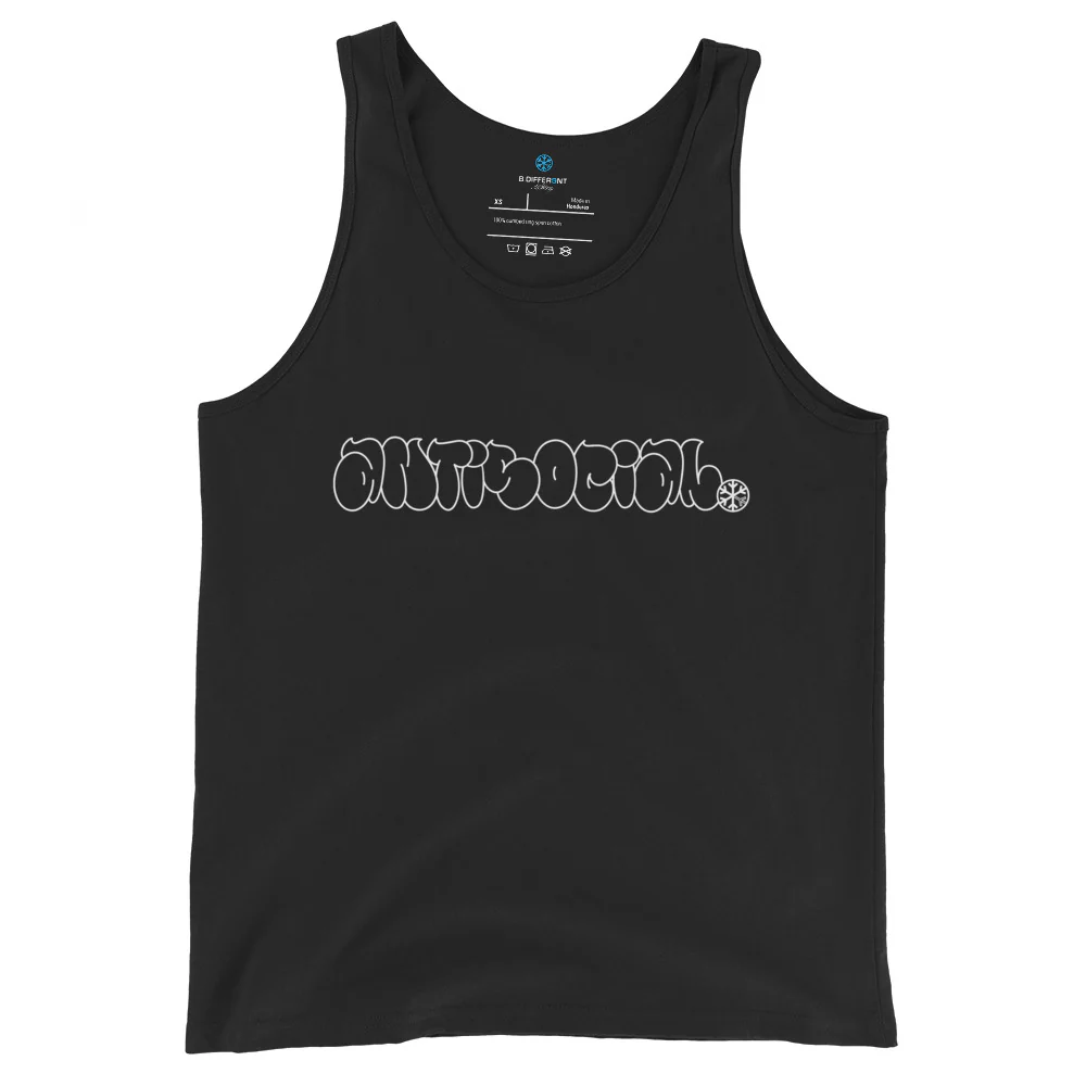 Antisocial Graffiti Hollow Tank Top - Image 3