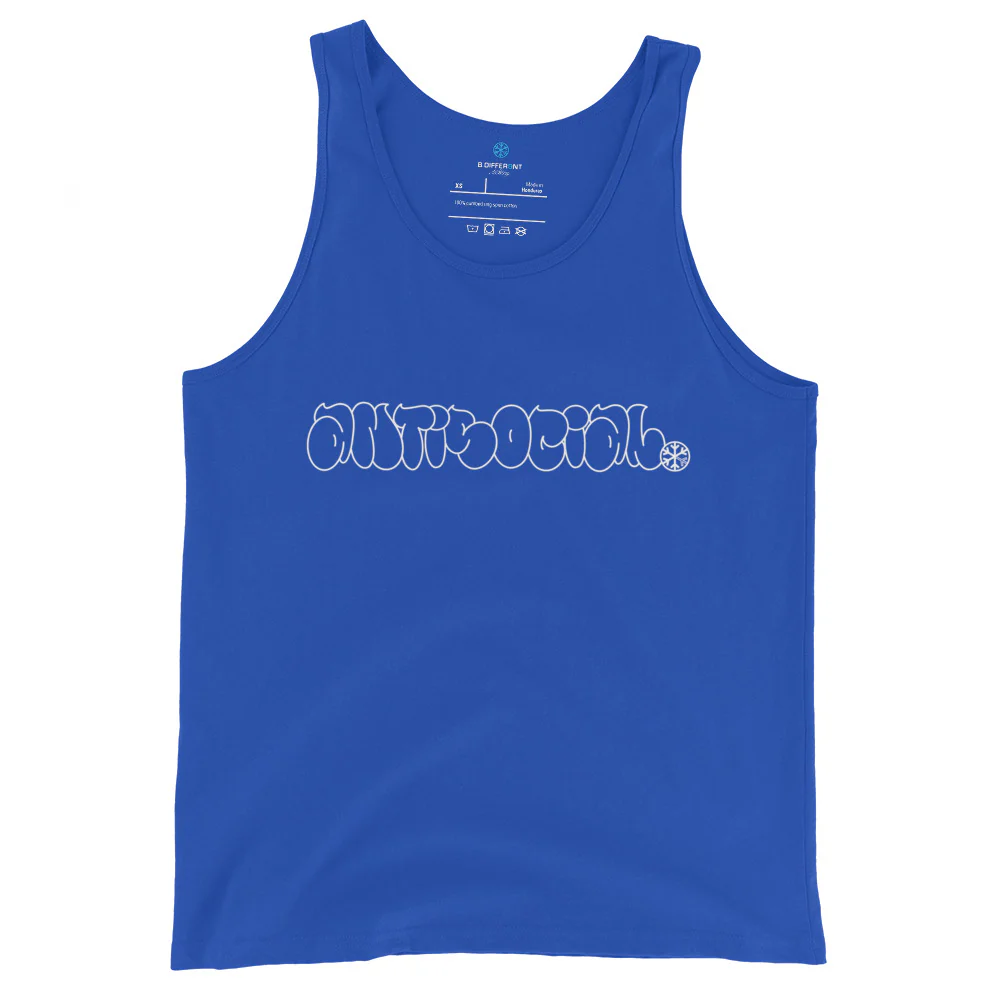 Antisocial Graffiti Hollow Tank Top - Image 5