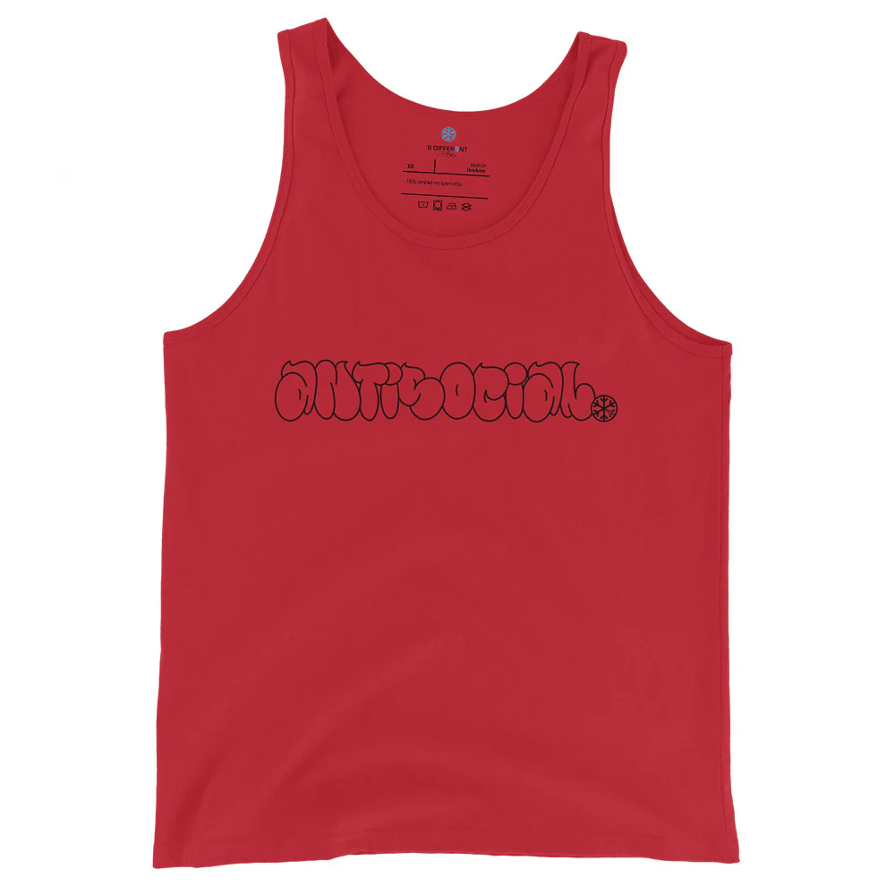Antisocial Graffiti Hollow Tank Top - Image 7