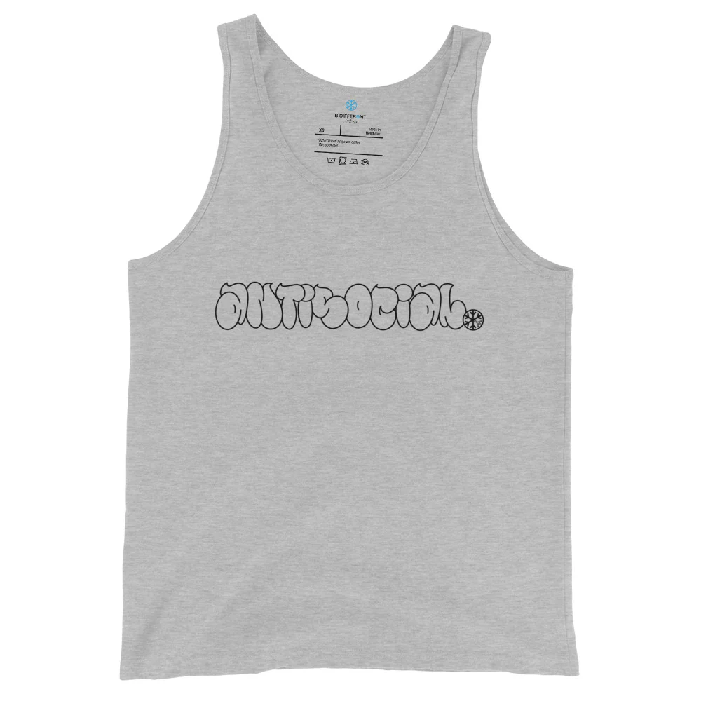 Antisocial Graffiti Hollow Tank Top - Image 9