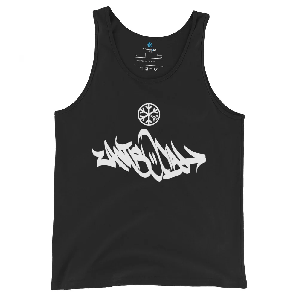 Antisocial Graffiti Tag Tank Top - Image 3
