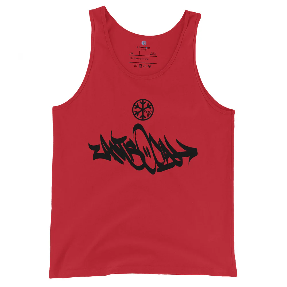 Antisocial Graffiti Tag Tank Top - Image 9