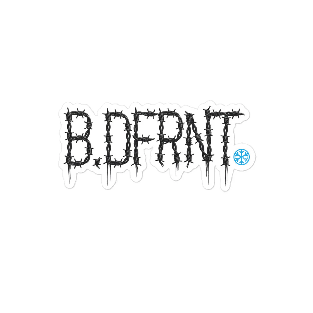 B.DFRNT Barbed Wire Sticker