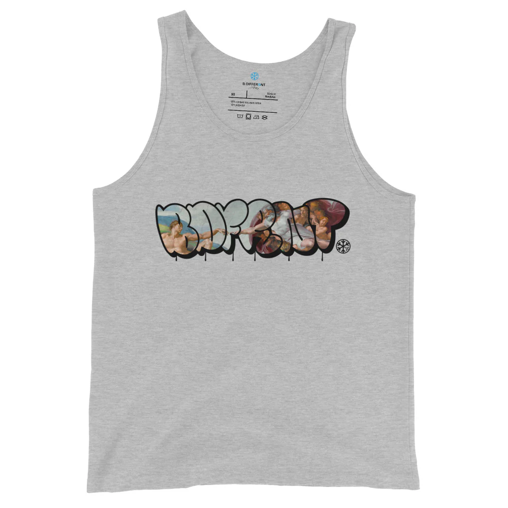 BDFRNT Throwie x Creation of Adam Graffiti Tank Top - Image 3