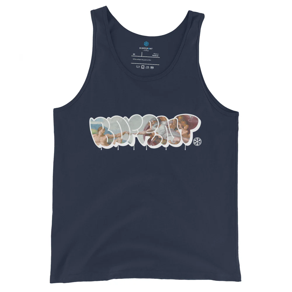 BDFRNT Throwie x Creation of Adam Graffiti Tank Top - Image 7