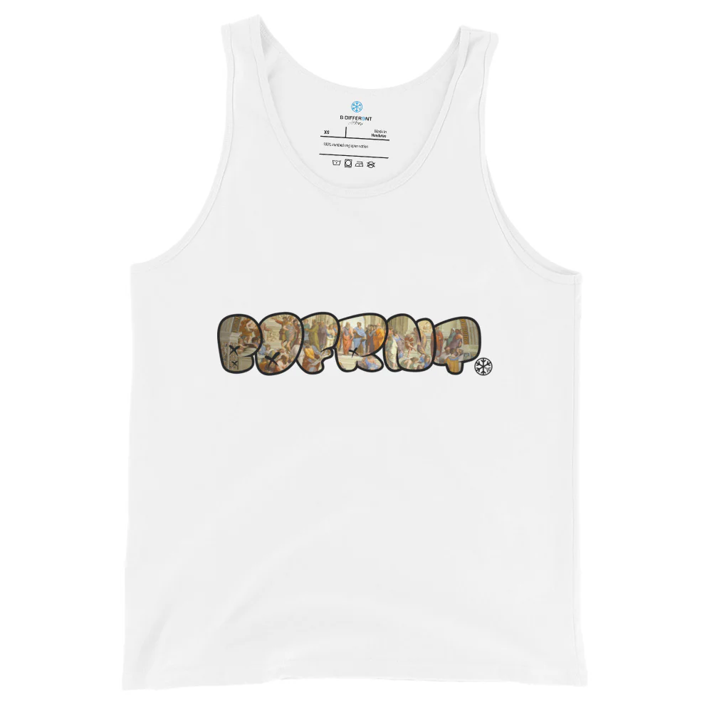 BDFRNT Throwie x School of Athens Graffiti Tank Top - Image 3
