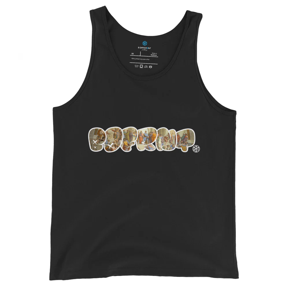 BDFRNT Throwie x School of Athens Graffiti Tank Top - Image 5