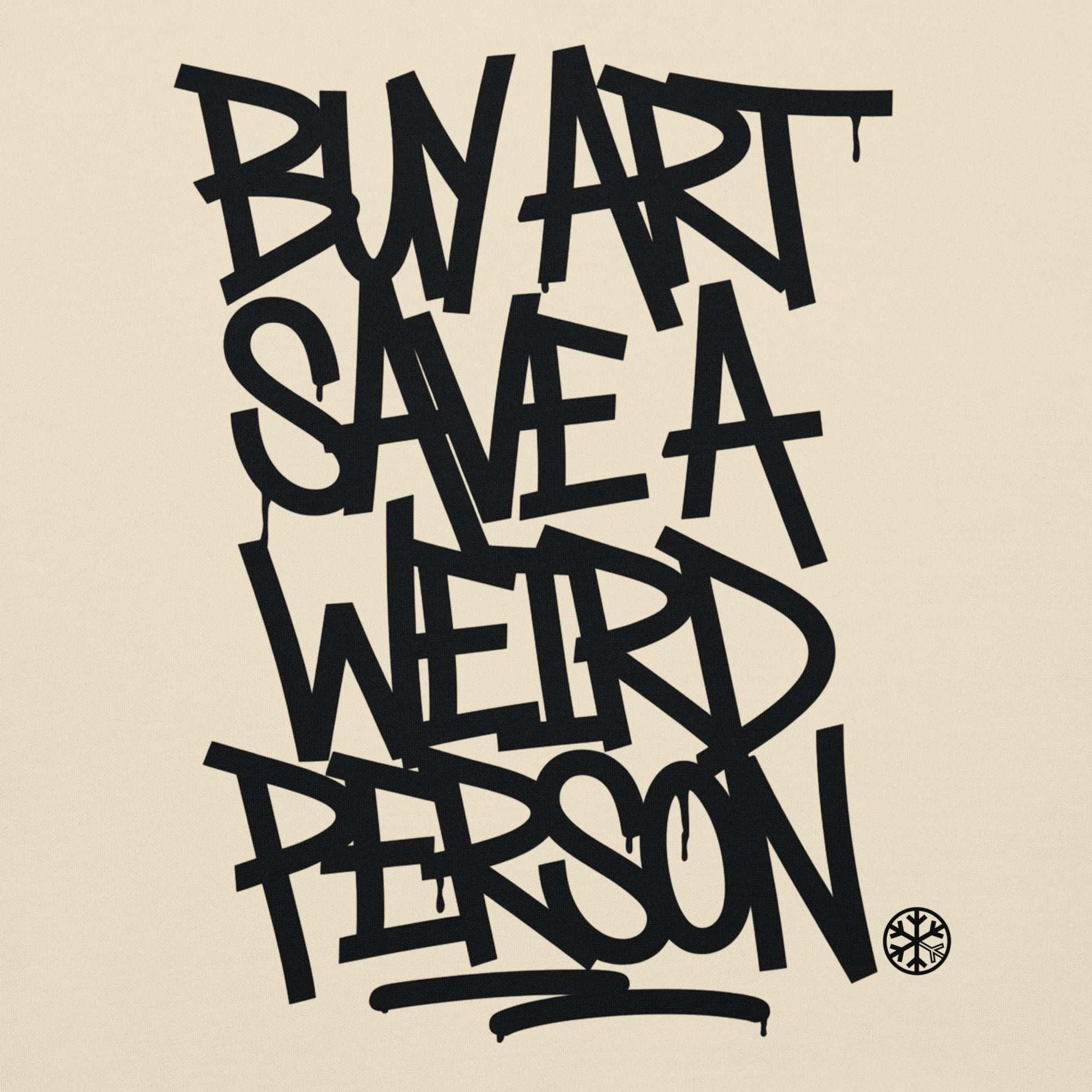 Buy Art Save a Weird Person Graffiti Hoodie - Image 20