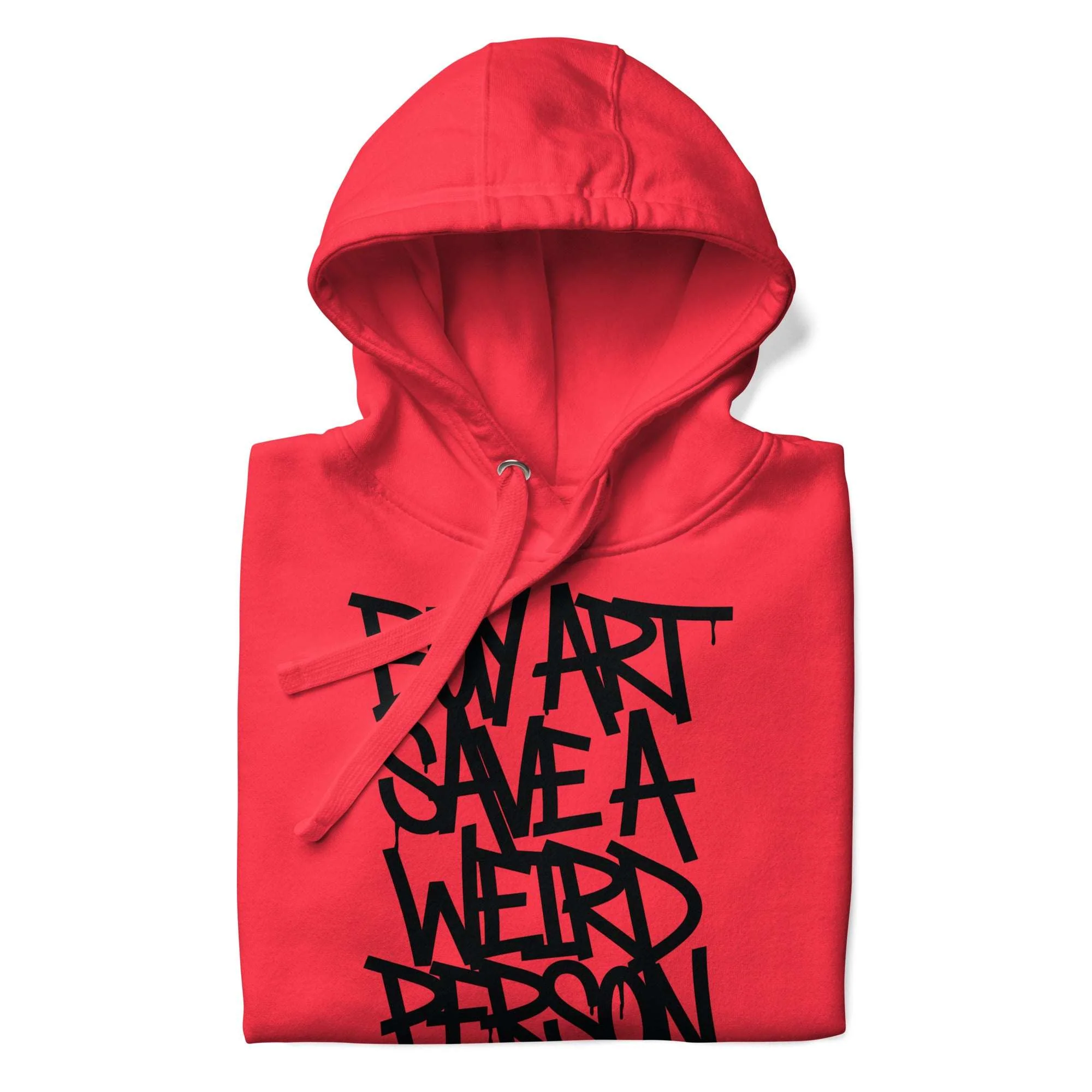 Buy Art Save a Weird Person Graffiti Hoodie - Image 8
