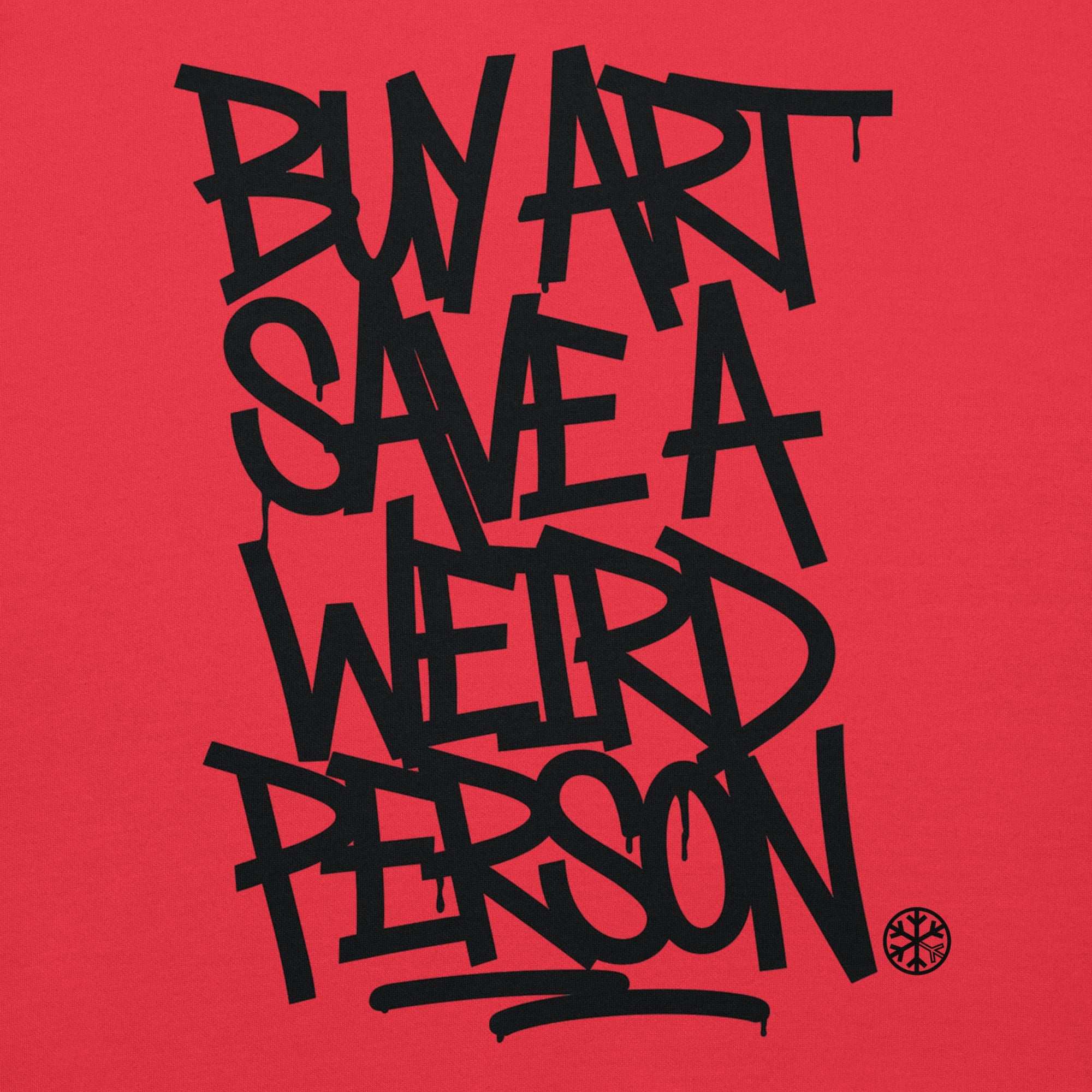 Buy Art Save a Weird Person Graffiti Hoodie - Image 9