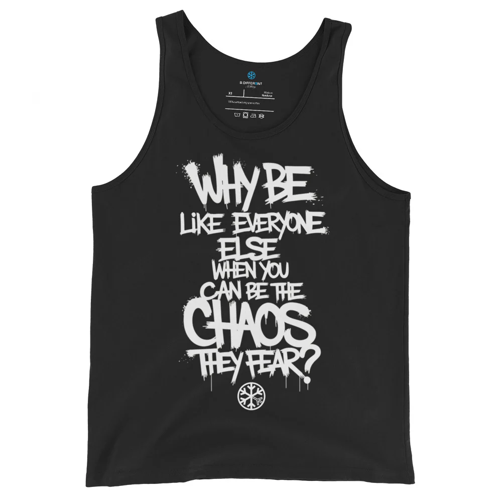 Chaos They Fear Graffiti Tag Tank Top - Image 3