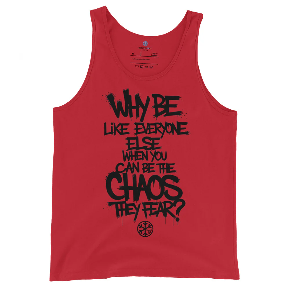 Chaos They Fear Graffiti Tag Tank Top - Image 7